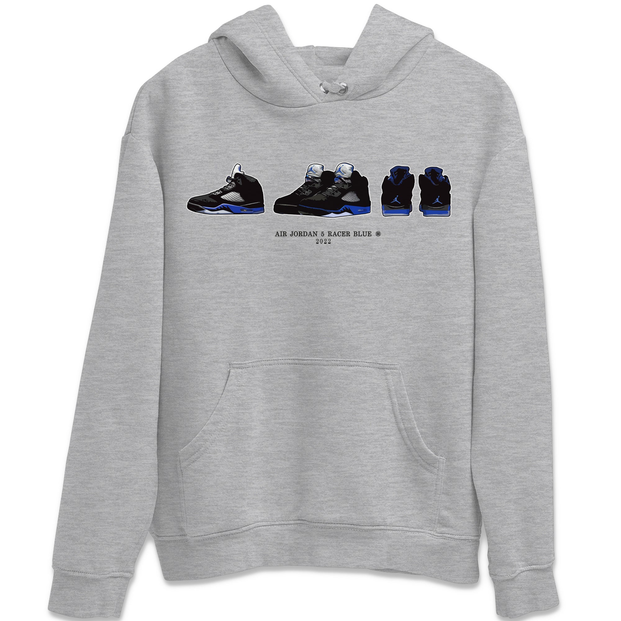 snkmatch Prelude Unisex Tops - Air Jordan 5 Racer Blue