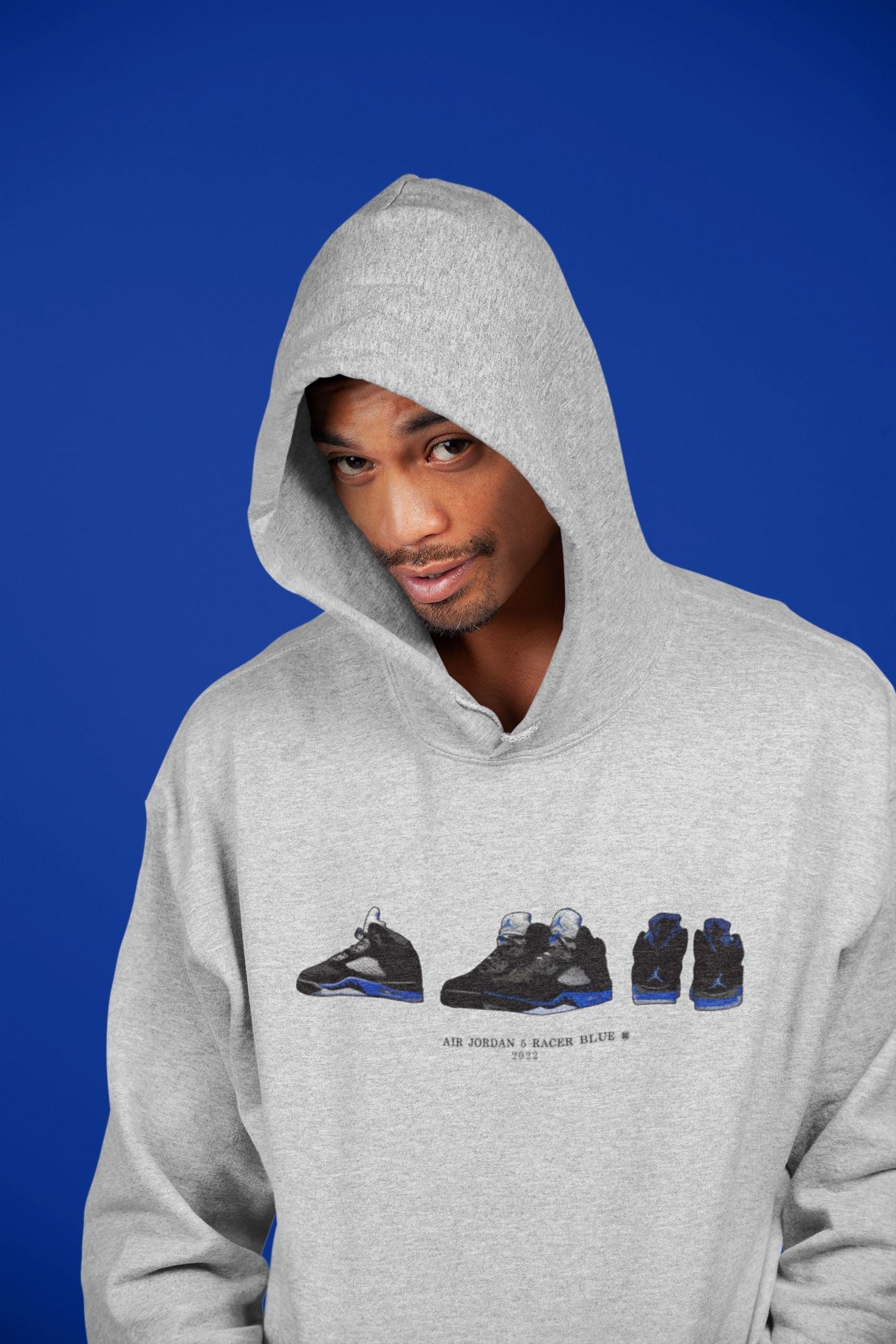 snkmatch Prelude Unisex Tops - Air Jordan 5 Racer Blue