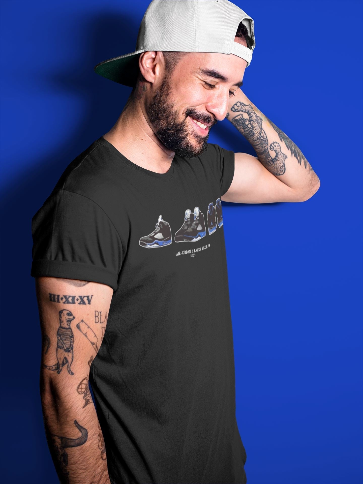 snkmatch Prelude Unisex Tops - Air Jordan 5 Racer Blue