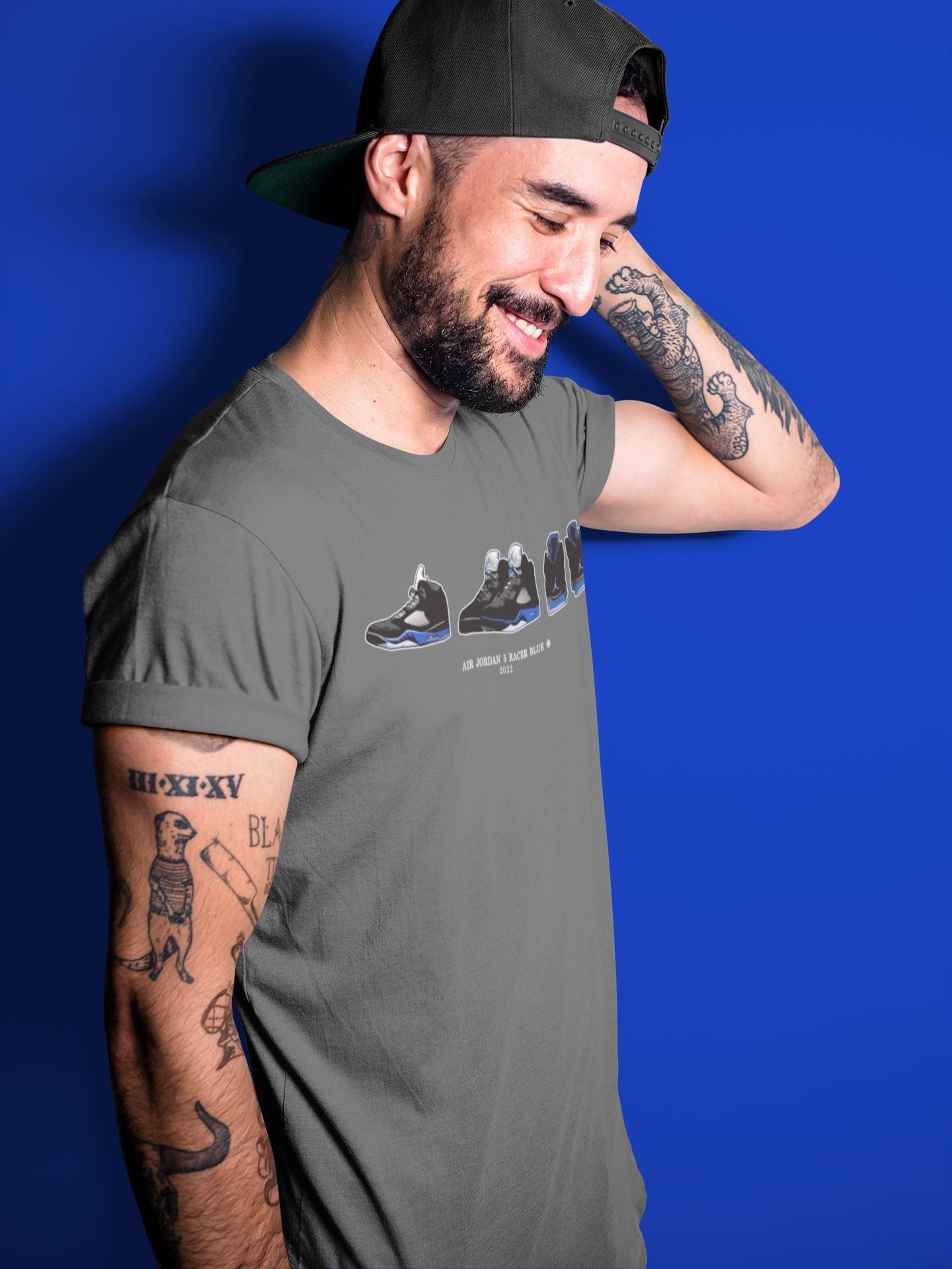 snkmatch Prelude Unisex Tops - Air Jordan 5 Racer Blue