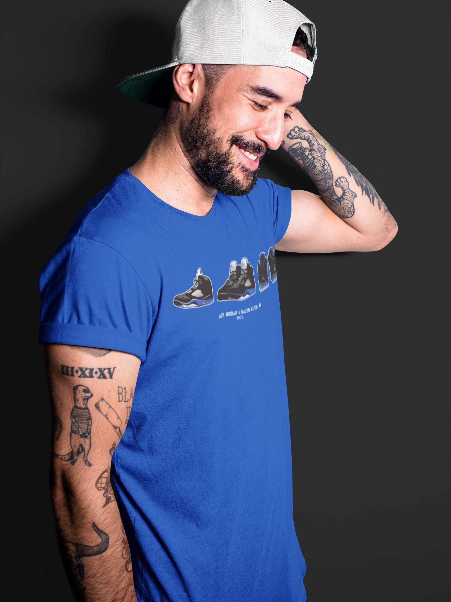 snkmatch Prelude Unisex Tops - Air Jordan 5 Racer Blue