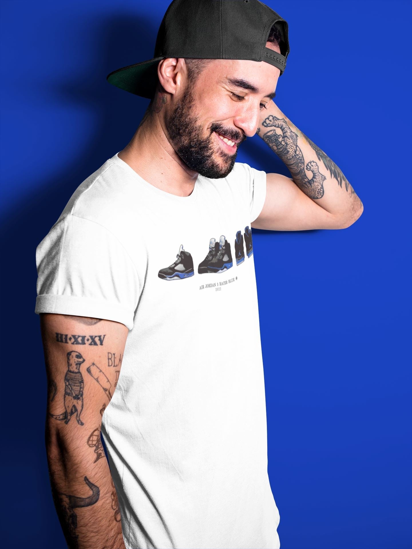 snkmatch Prelude Unisex Tops - Air Jordan 5 Racer Blue