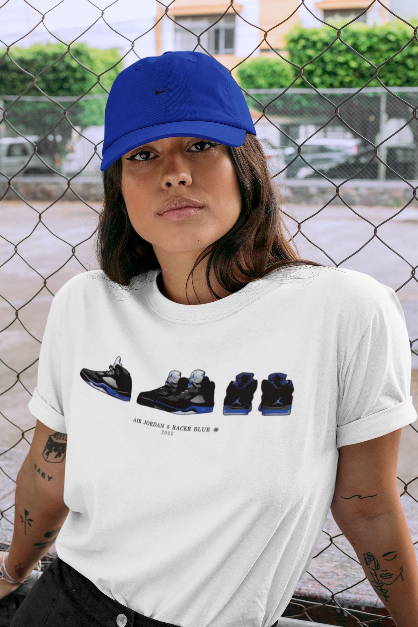 snkmatch Prelude Unisex Tops - Air Jordan 5 Racer Blue