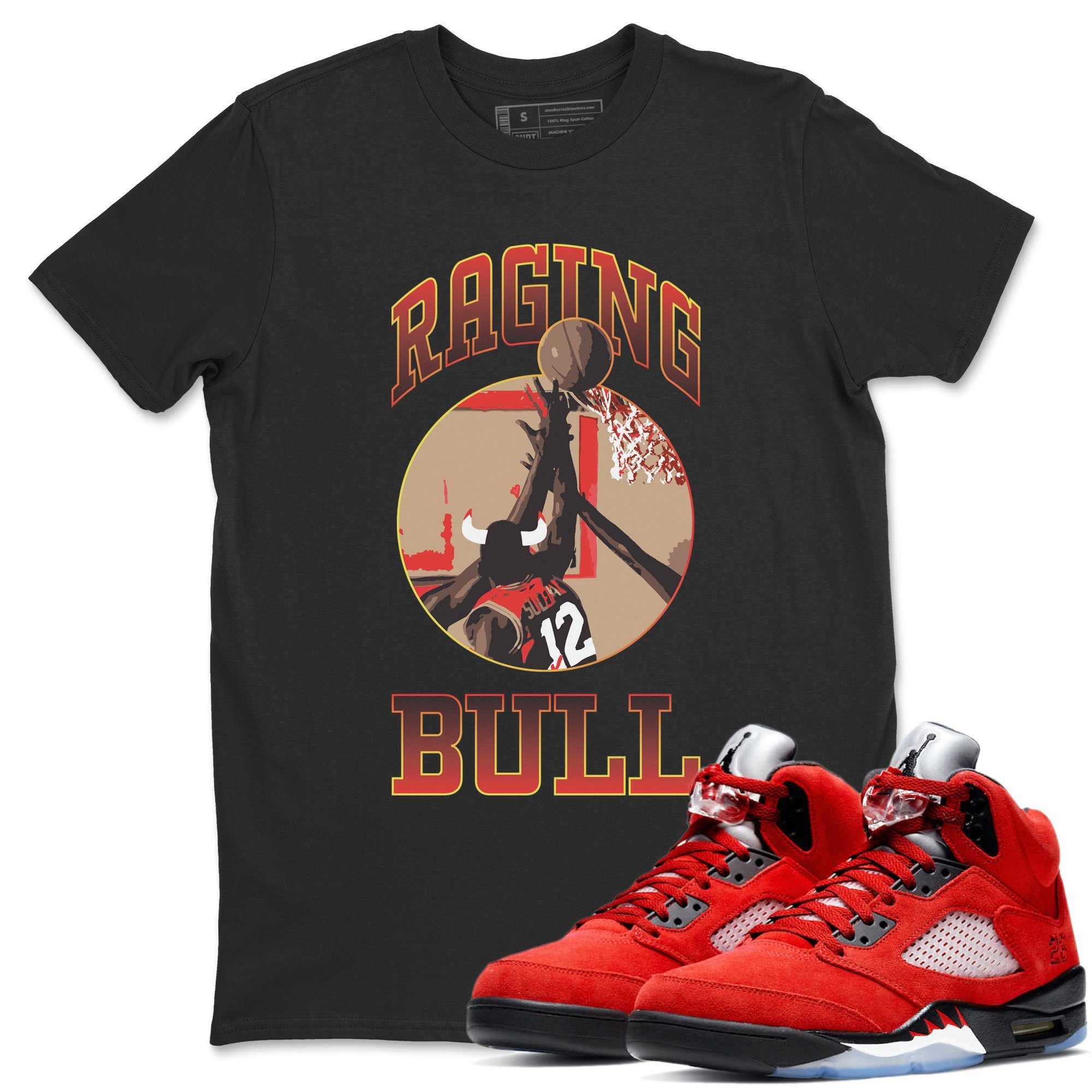 Raging Unisex Tops - Air Jordan 5 Raging Bull