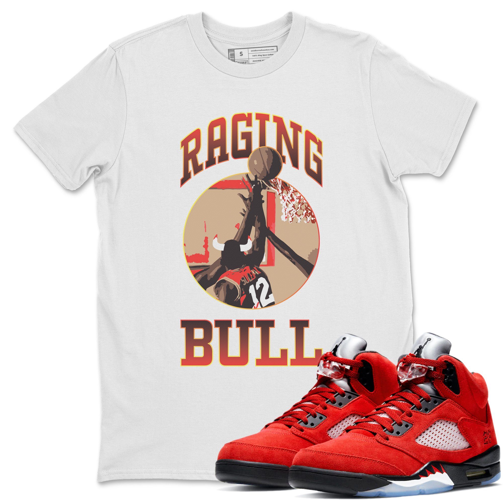Raging Unisex Tops - Air Jordan 5 Raging Bull