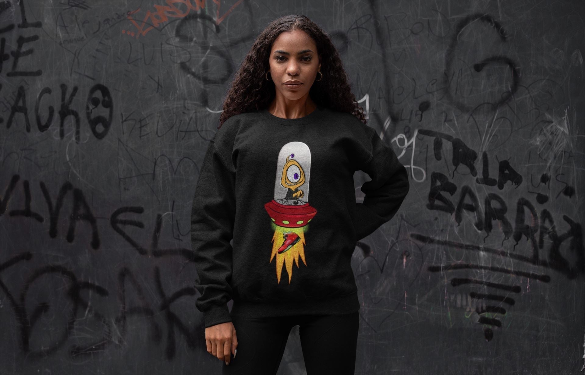 Alien Unisex Tops - Air Jordan 5 What The
