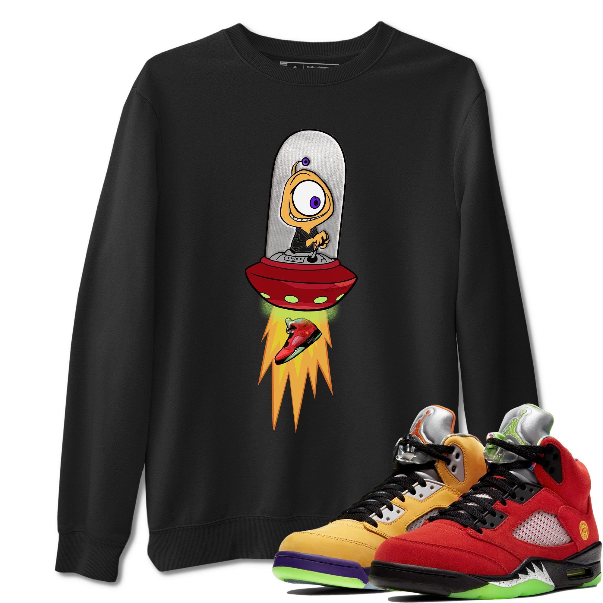 Alien Unisex Tops - Air Jordan 5 What The