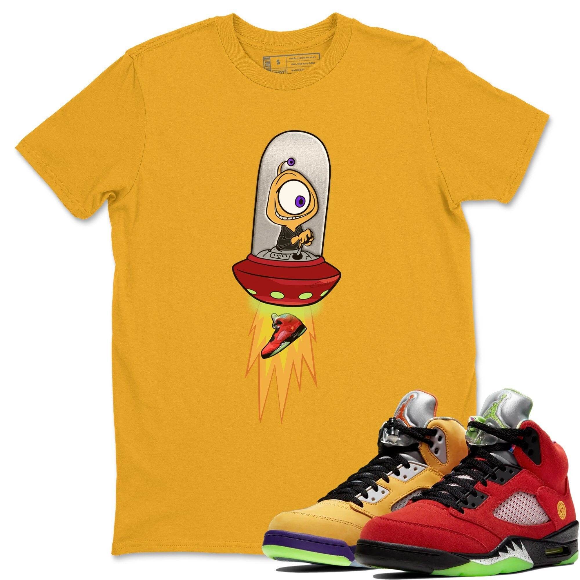 Alien Unisex Tops - Air Jordan 5 What The