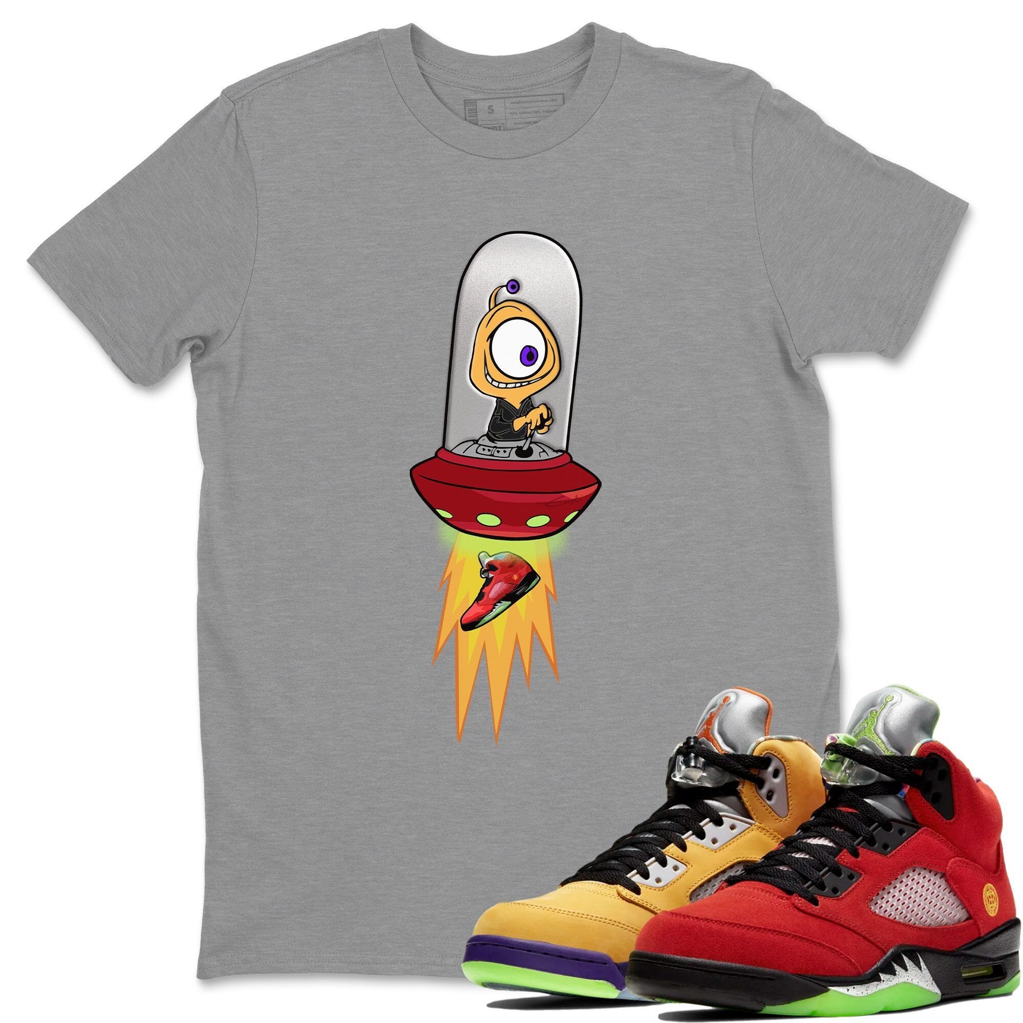 Alien Unisex Tops - Air Jordan 5 What The