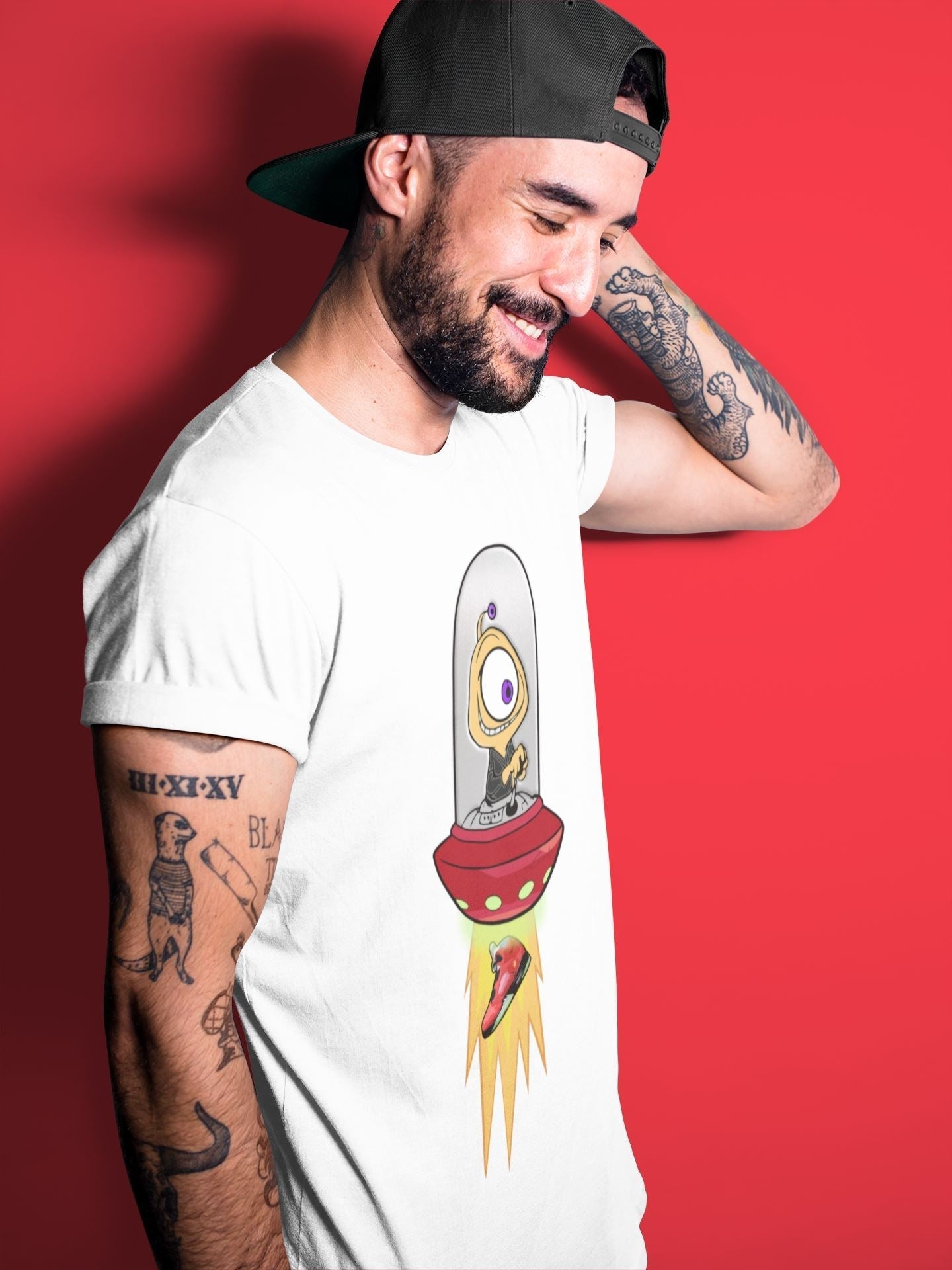 Alien Unisex Tops - Air Jordan 5 What The