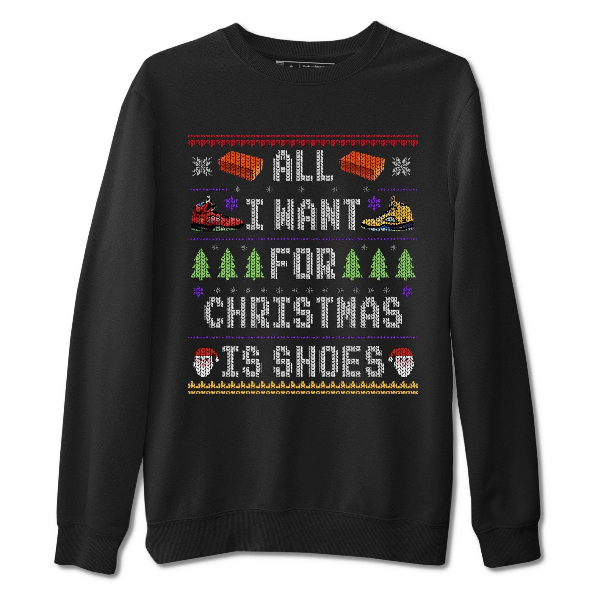 All i want for christmas is shoes Unisex Tops - Air Jordan 5 What The