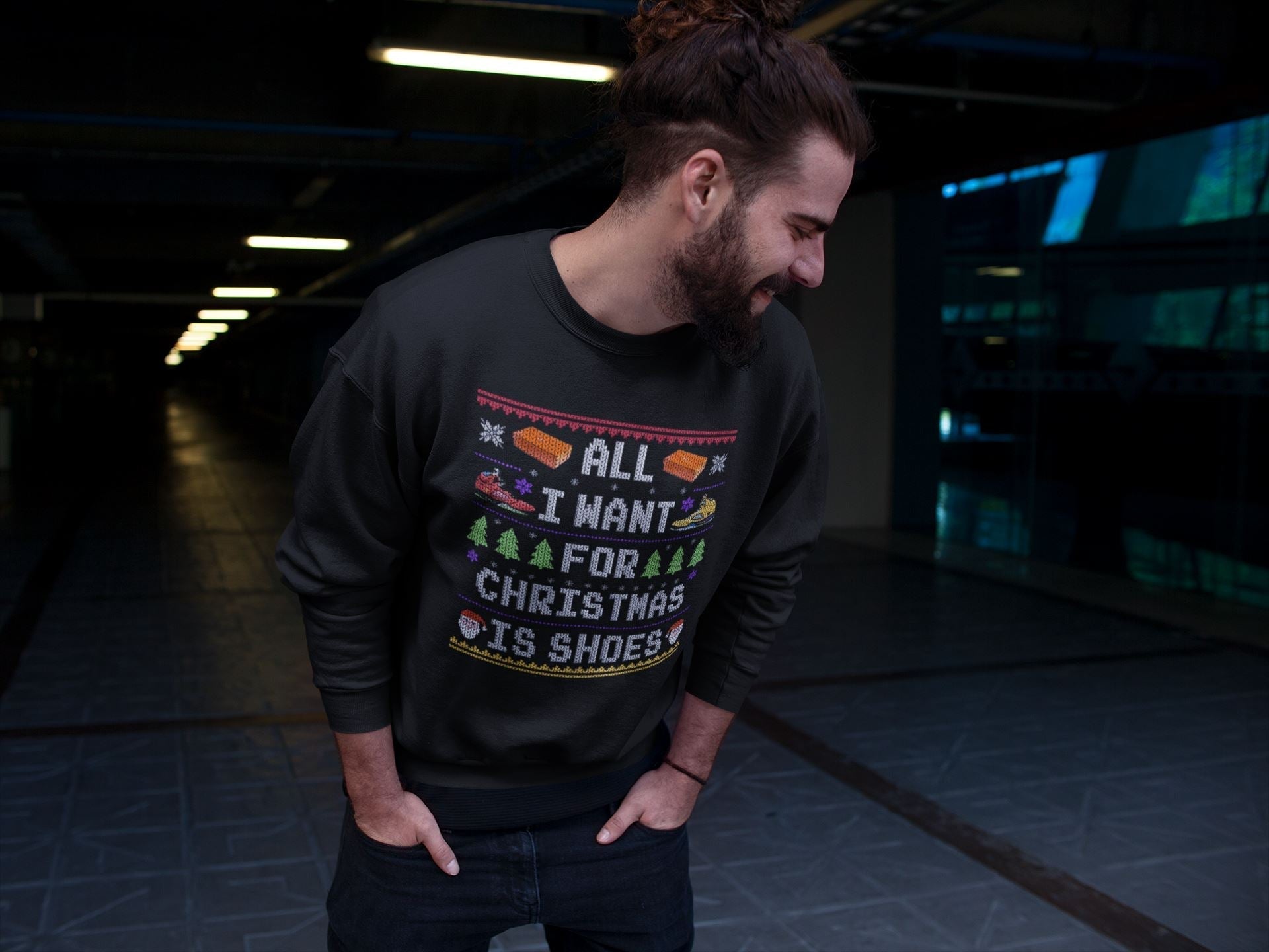 All i want for christmas is shoes Unisex Tops - Air Jordan 5 What The