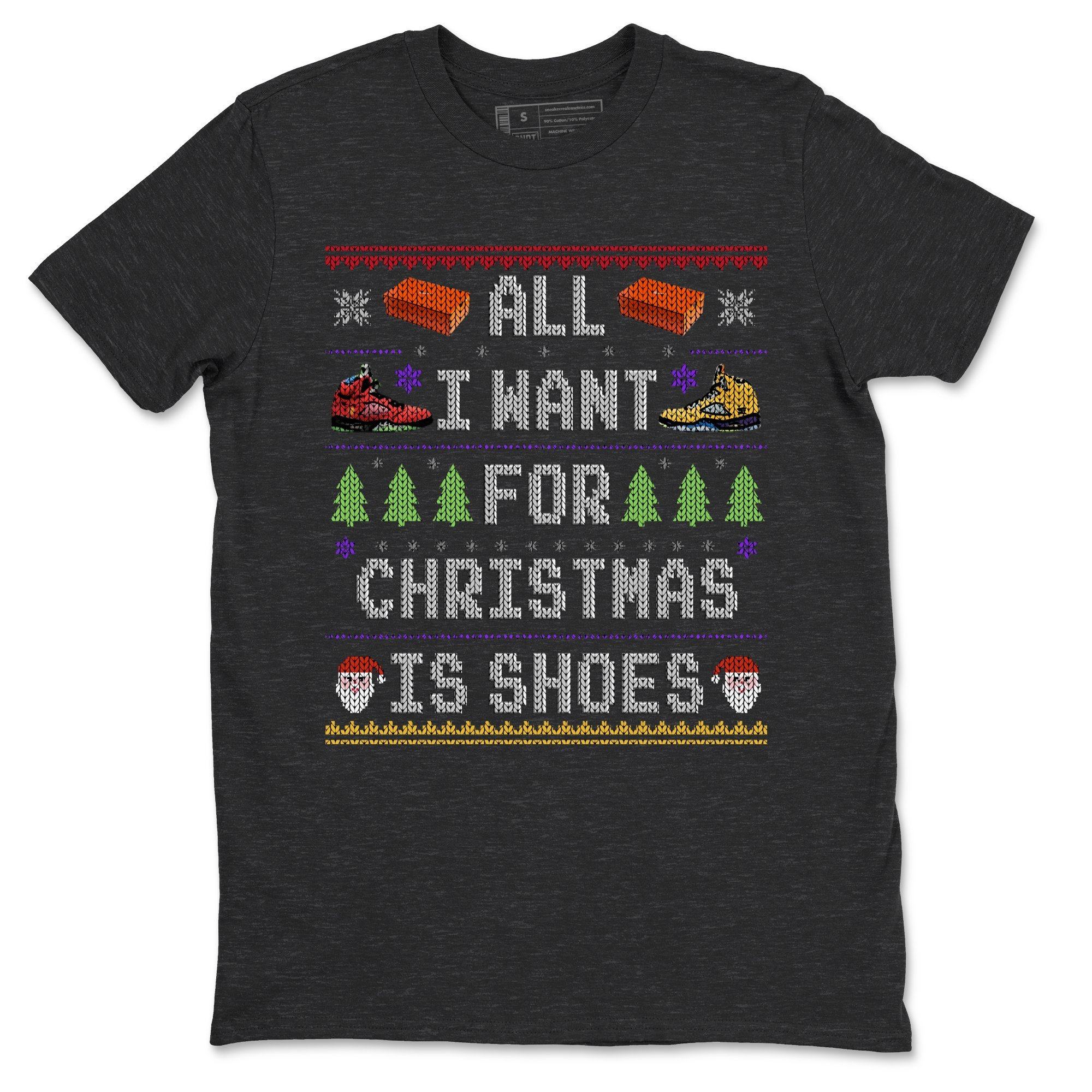 All i want for christmas is shoes Unisex Tops - Air Jordan 5 What The