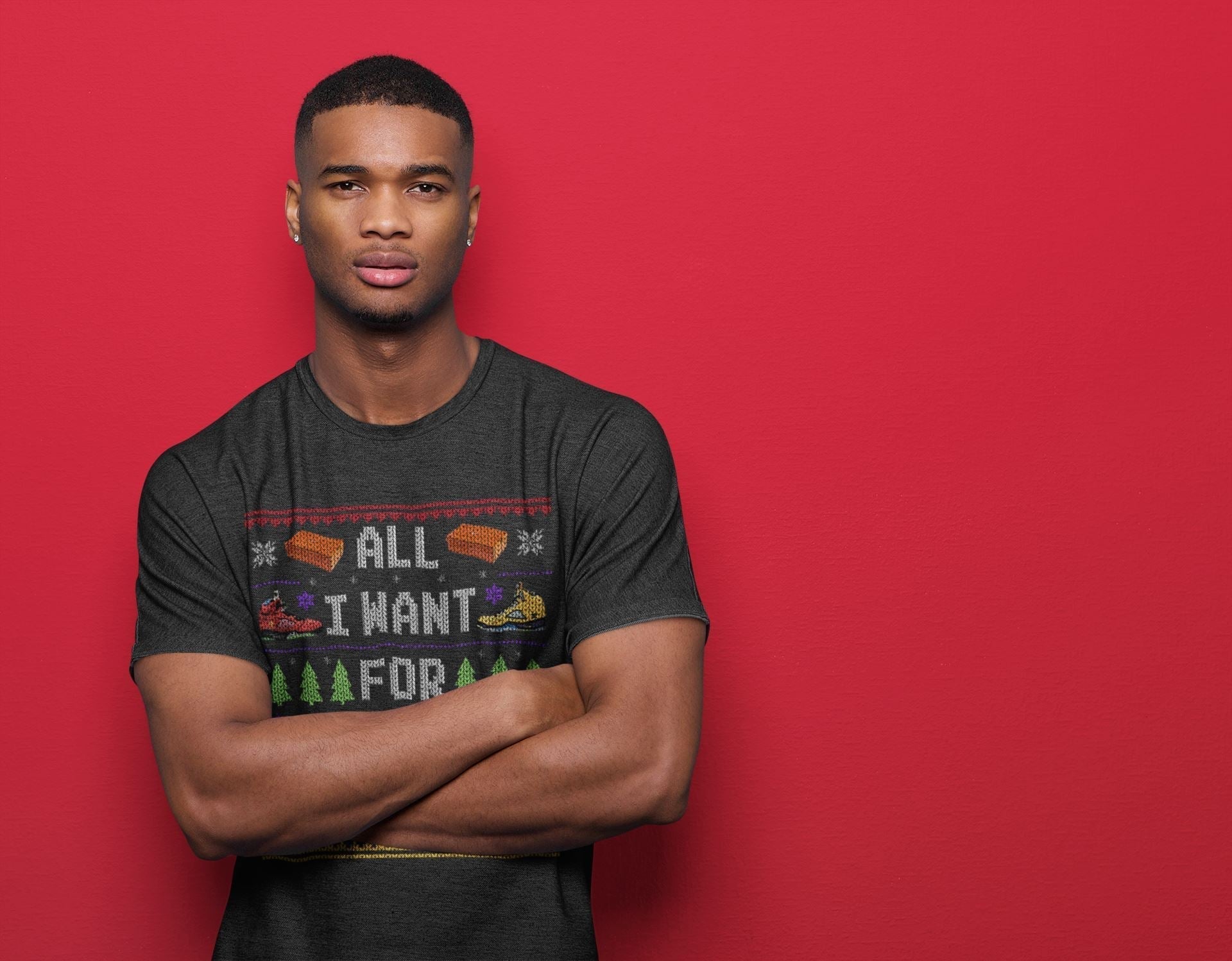 All i want for christmas is shoes Unisex Tops - Air Jordan 5 What The