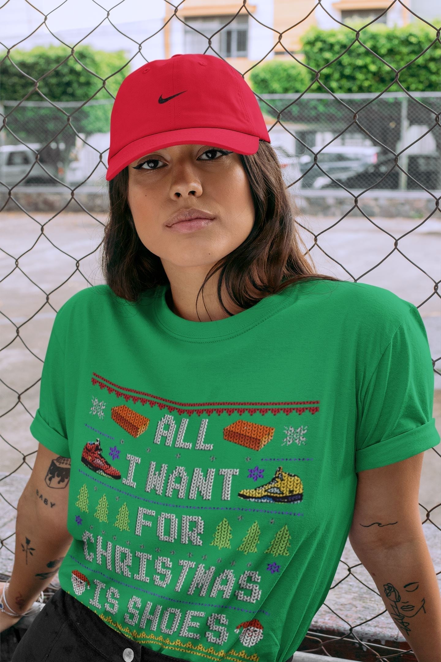 All i want for christmas is shoes Unisex Tops - Air Jordan 5 What The