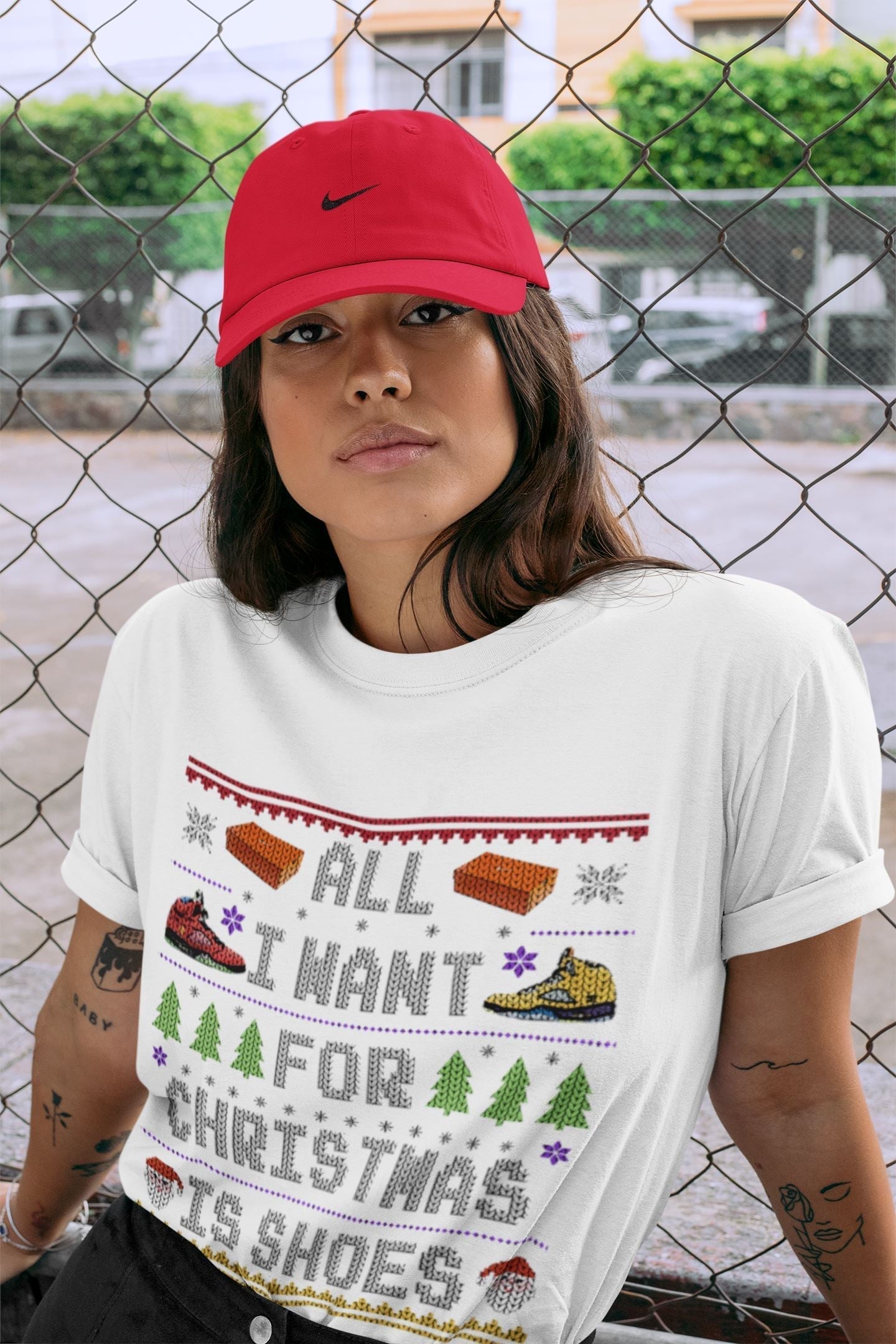 All i want for christmas is shoes Unisex Tops - Air Jordan 5 What The