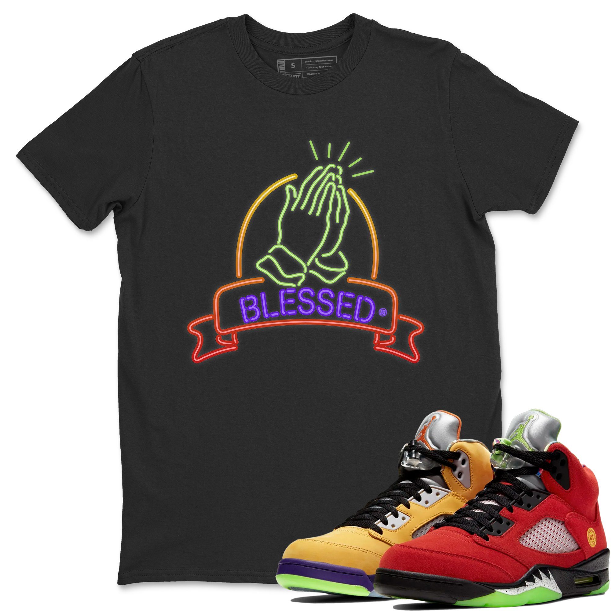 Blessed Unisex Tops - Air Jordan 5 What The