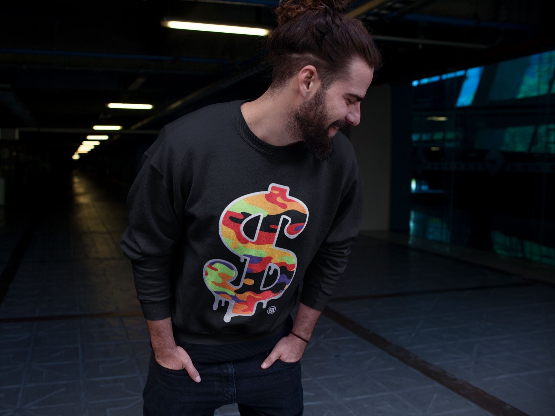 Dollar Camo Unisex Tops - Air Jordan 5 What The