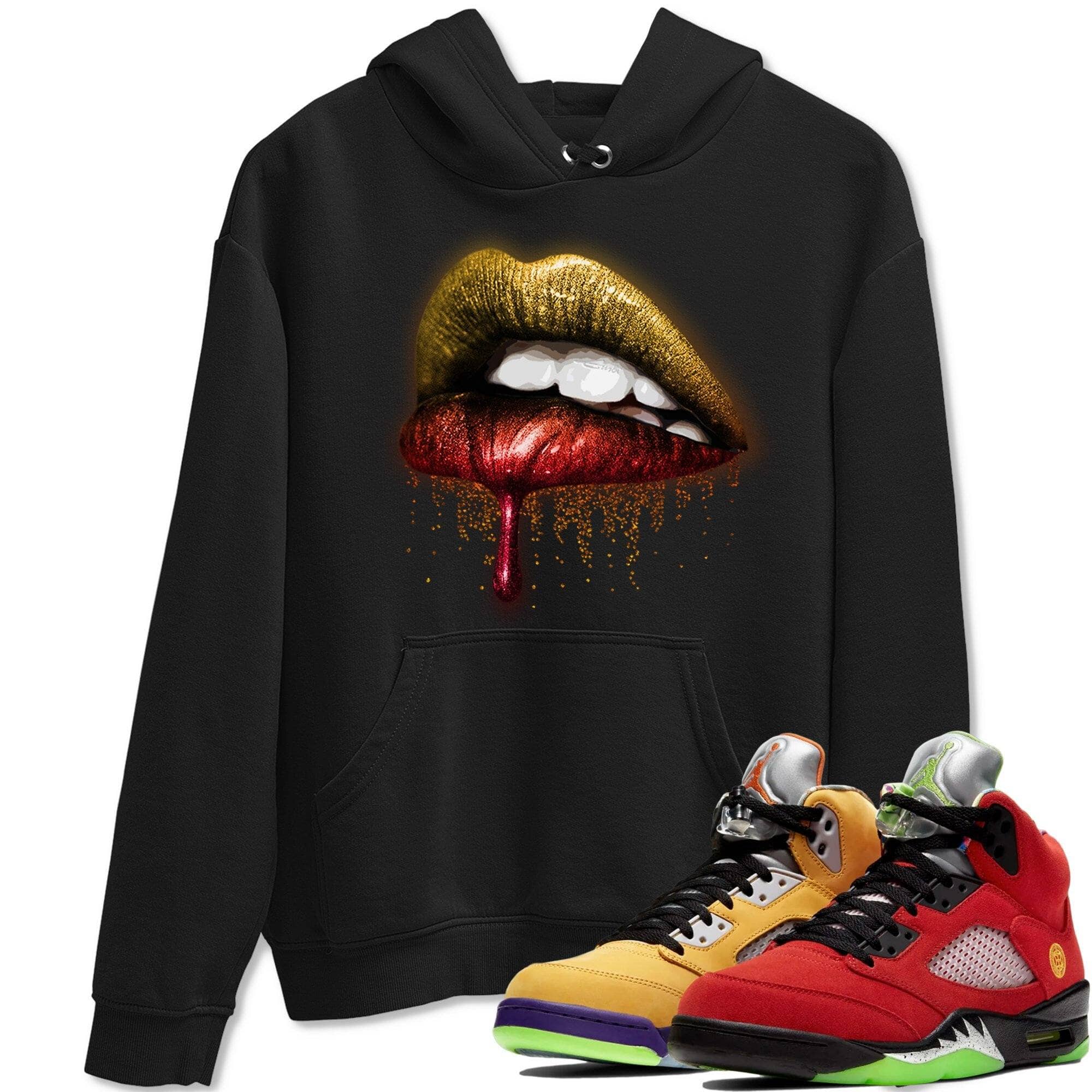 Dripping Lips Unisex Tops - Air Jordan 5 What The