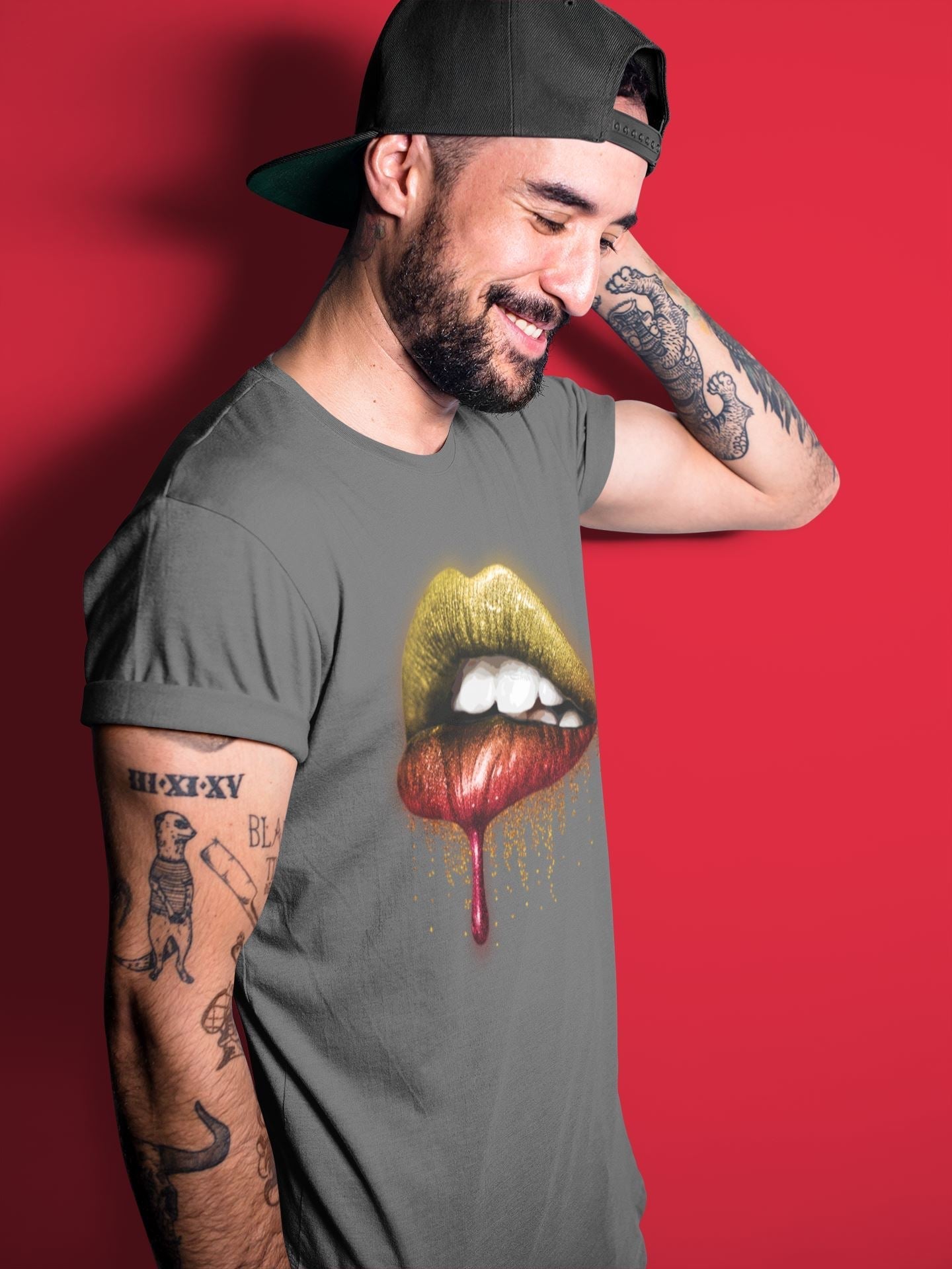 Dripping Lips Unisex Tops - Air Jordan 5 What The