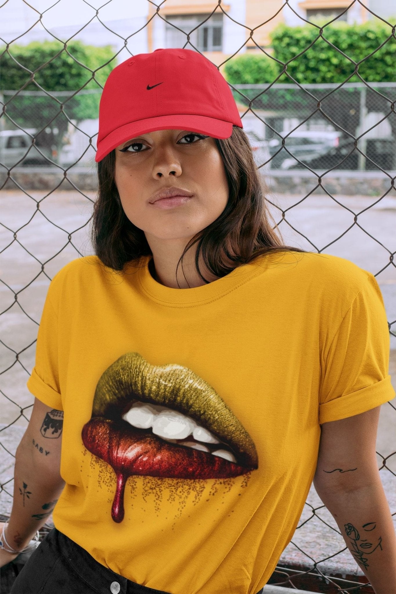 Dripping Lips Unisex Tops - Air Jordan 5 What The