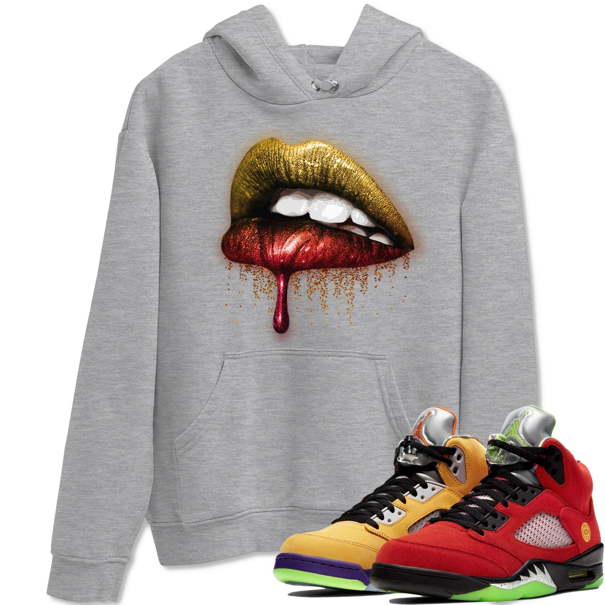 Dripping Lips Unisex Tops - Air Jordan 5 What The