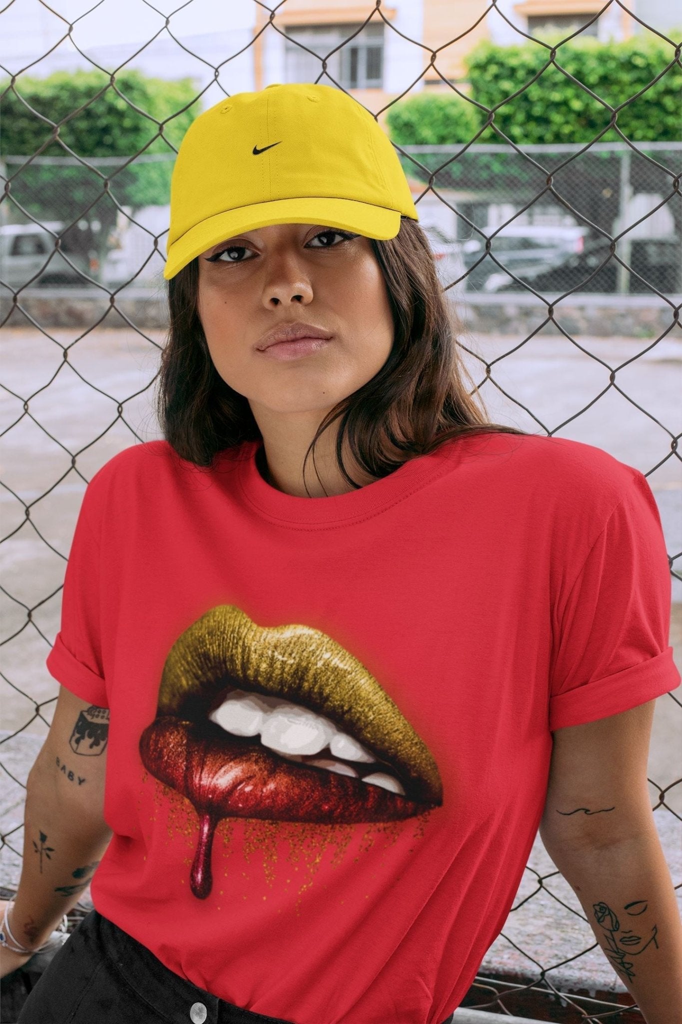 Dripping Lips Unisex Tops - Air Jordan 5 What The