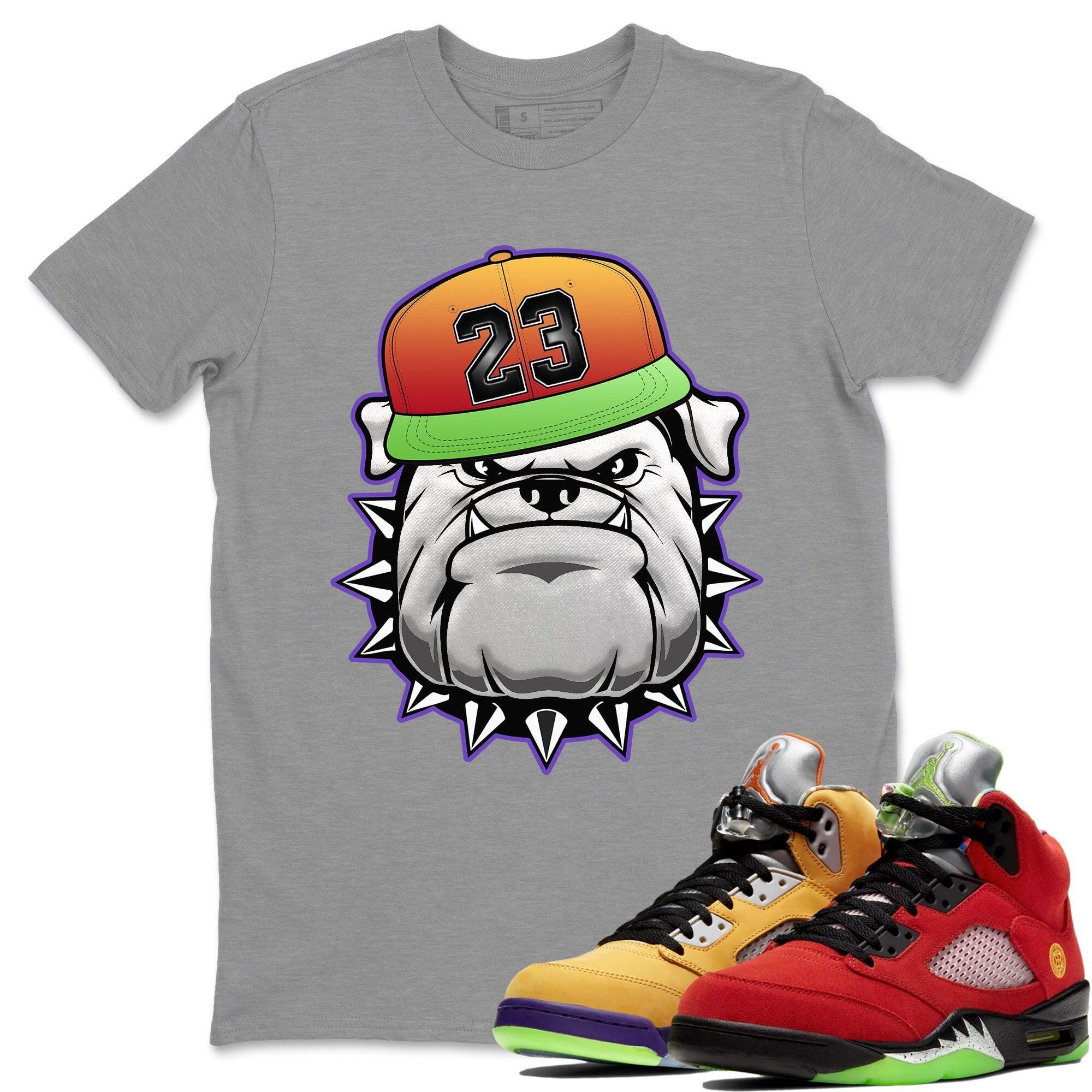 English Bulldog Unisex Tops - Air Jordan 5 What The
