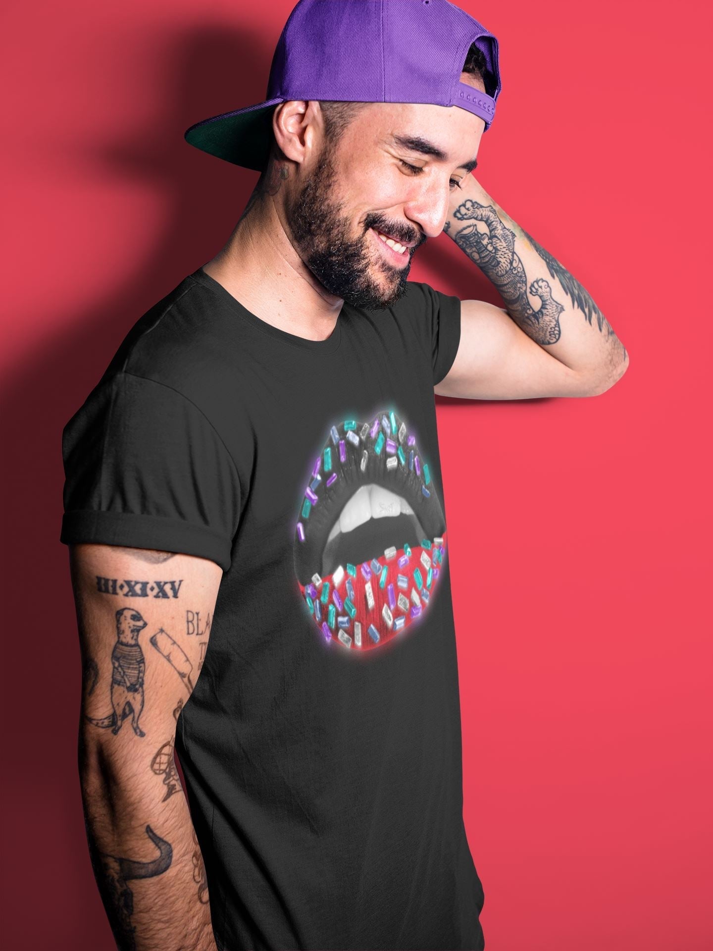 Lips Jewel Unisex Tops - Air Jordan 5 Top 3