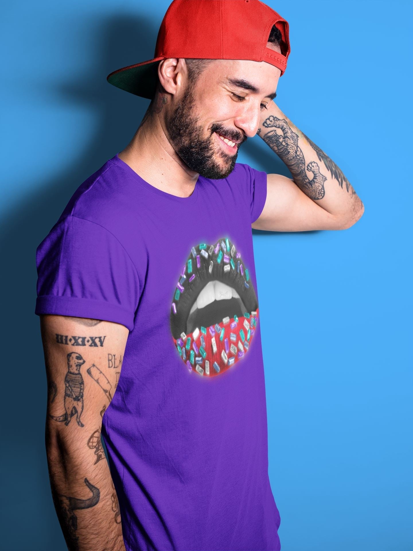 Lips Jewel Unisex Tops - Air Jordan 5 Top 3