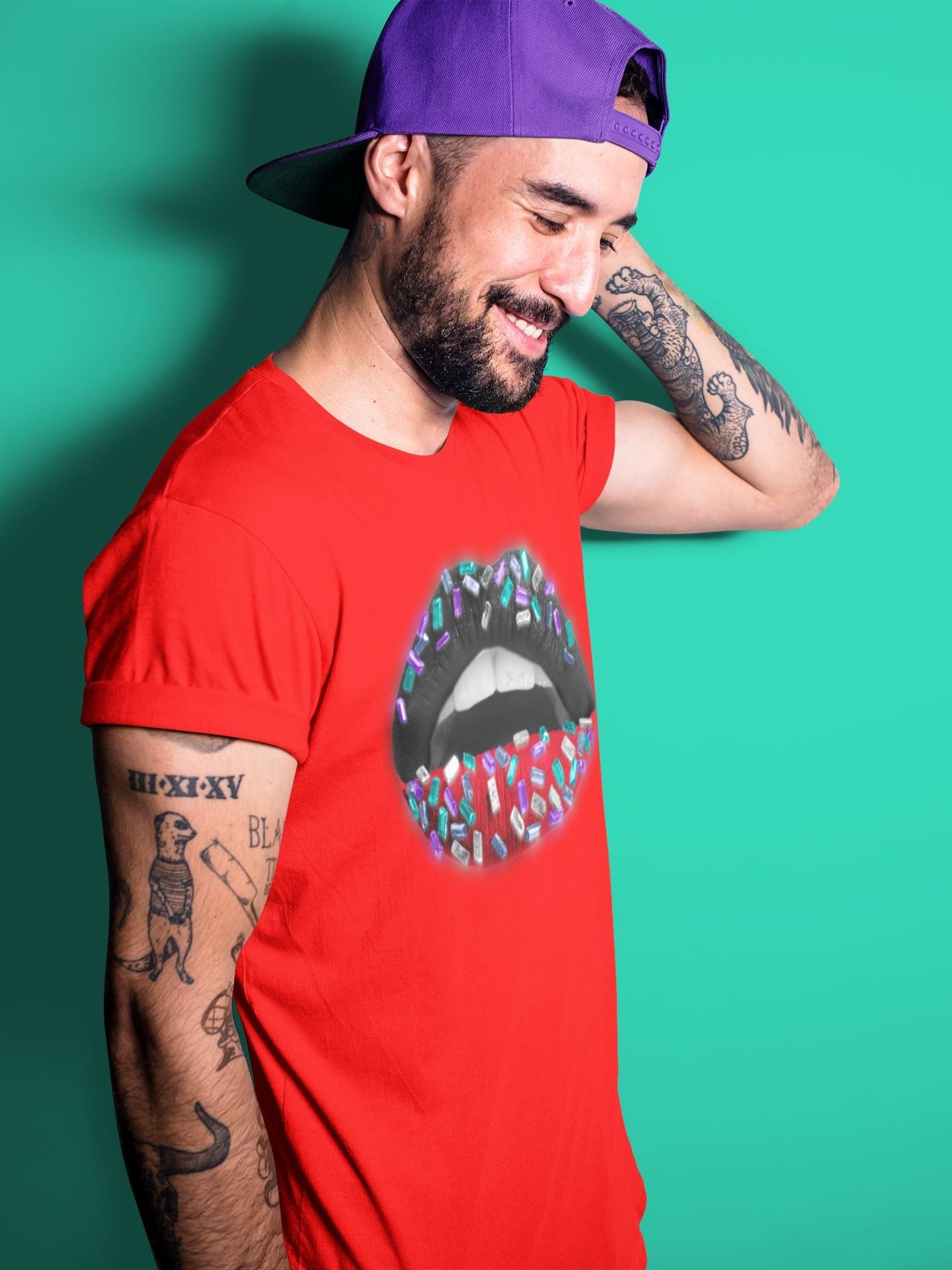 Lips Jewel Unisex Tops - Air Jordan 5 Top 3