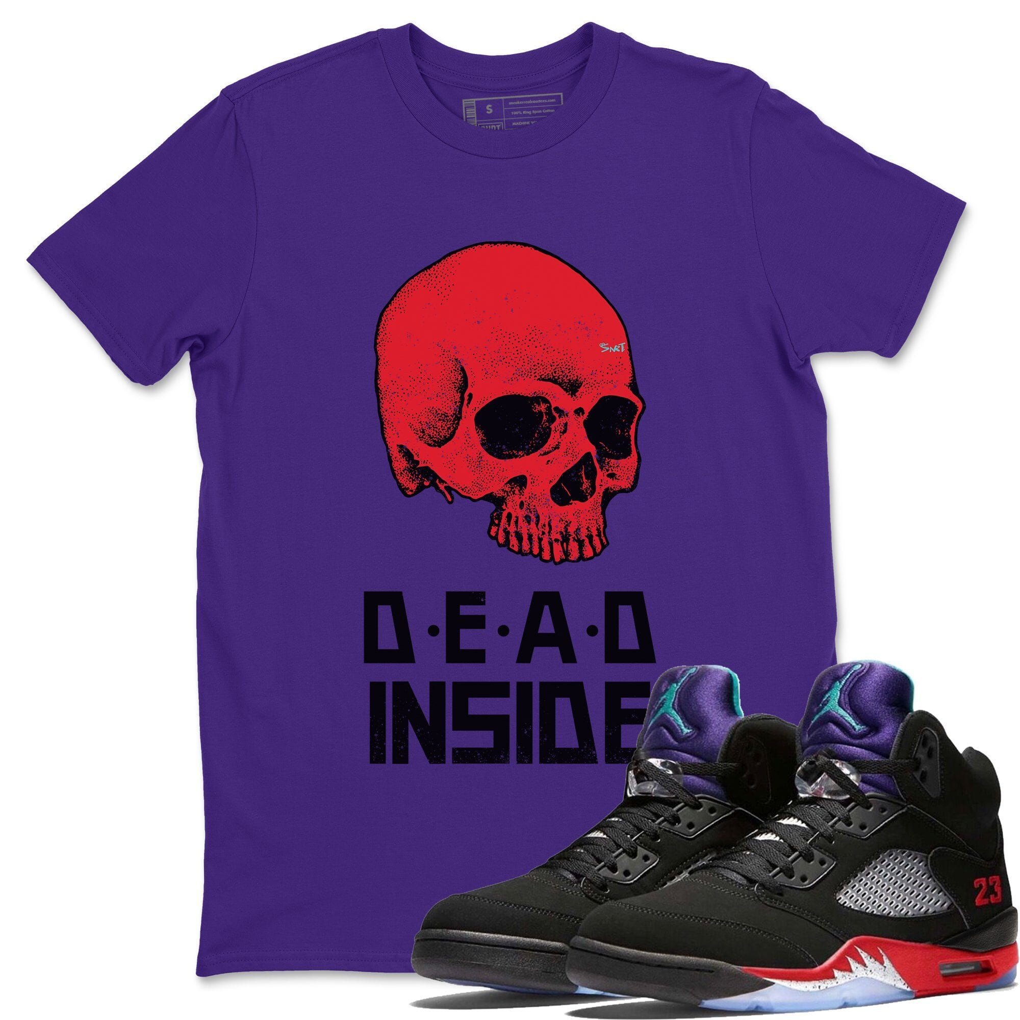 Skull Dead Inside Unisex Tops - Air Jordan 5 Top 3