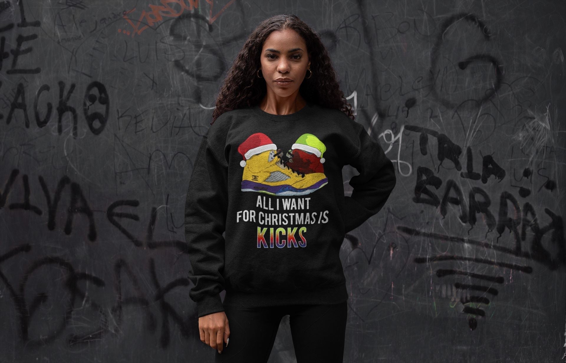 All I Want For Christmas Is Kicks Unisex Tops - Air Jordan 5 What The