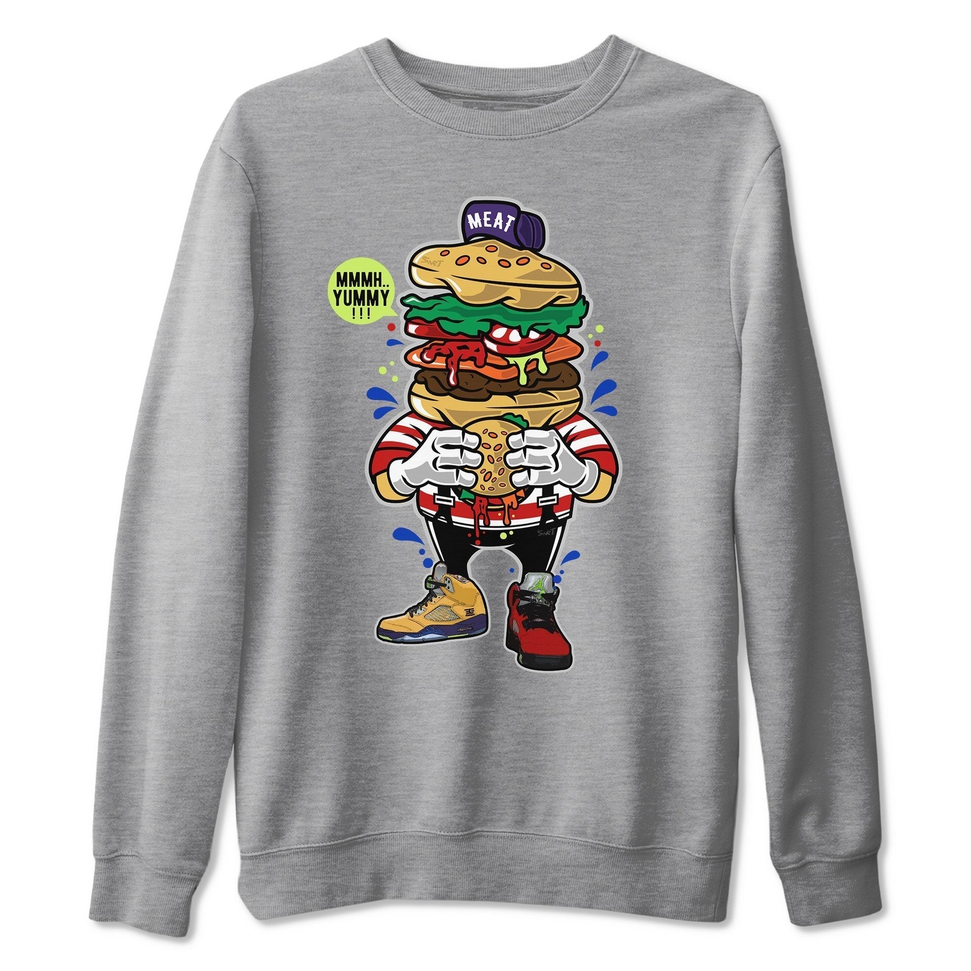 I Love Burger Unisex Tops - Air Jordan 5 What The