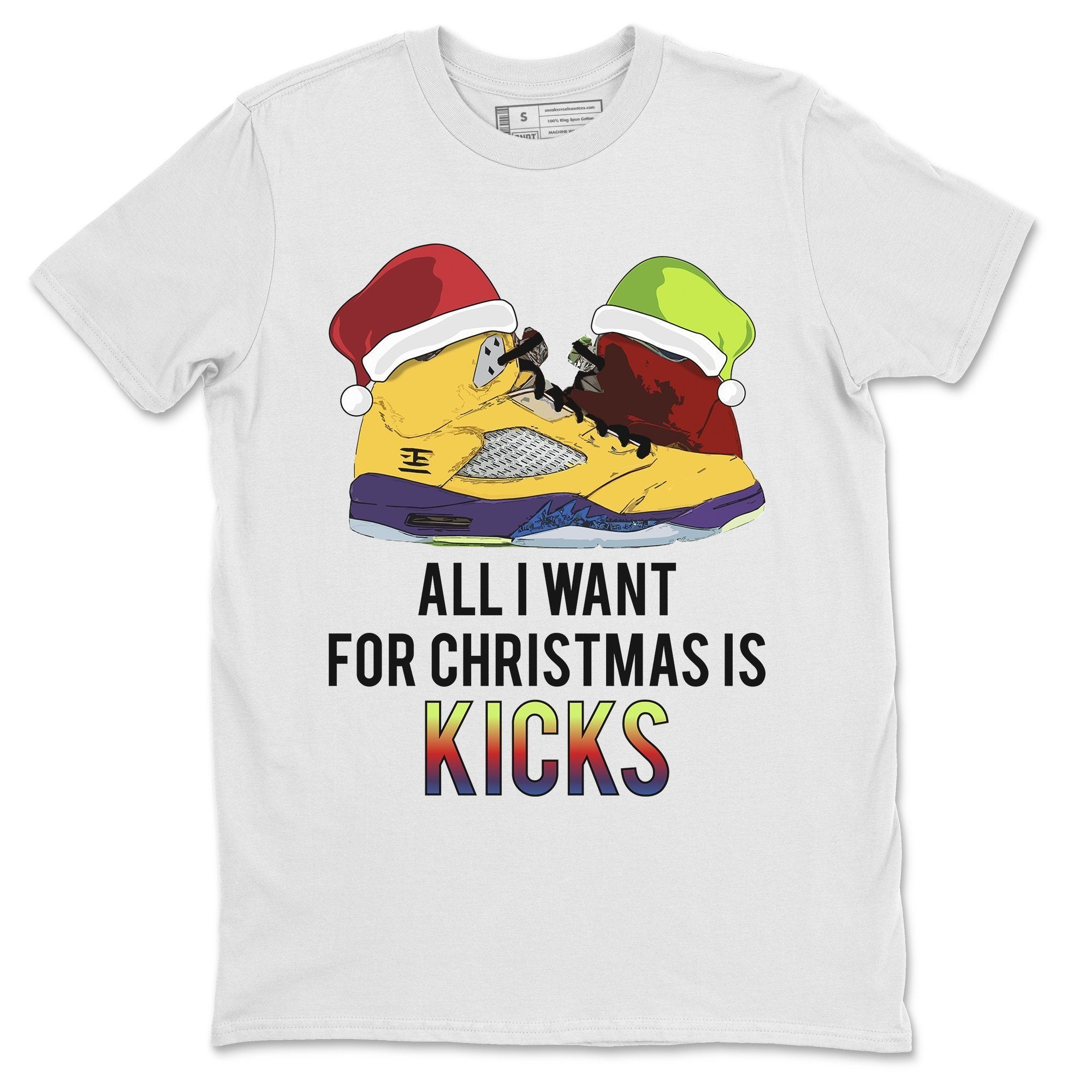 All I Want For Christmas Is Kicks Unisex Tops - Air Jordan 5 What The