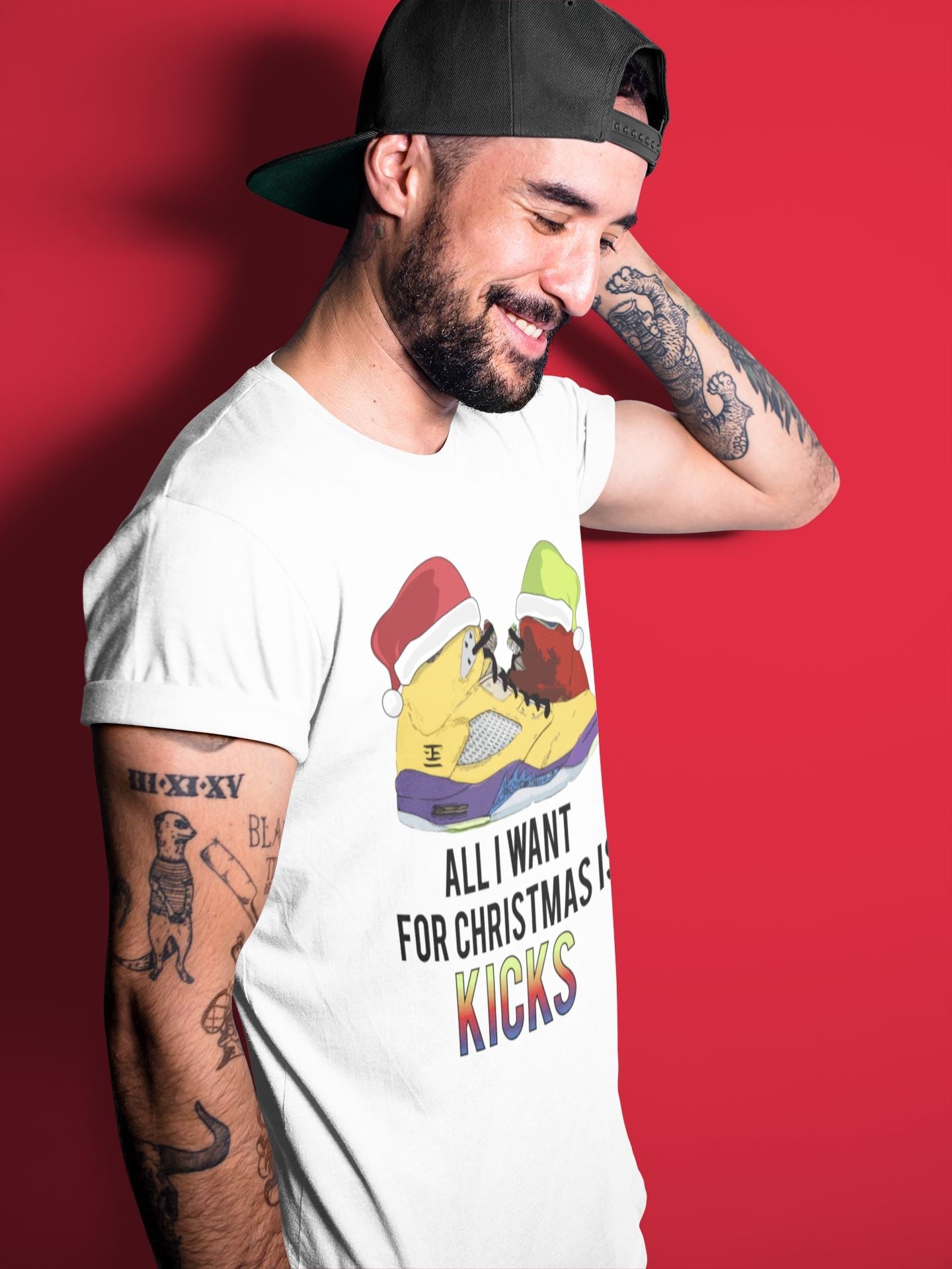 All I Want For Christmas Is Kicks Unisex Tops - Air Jordan 5 What The