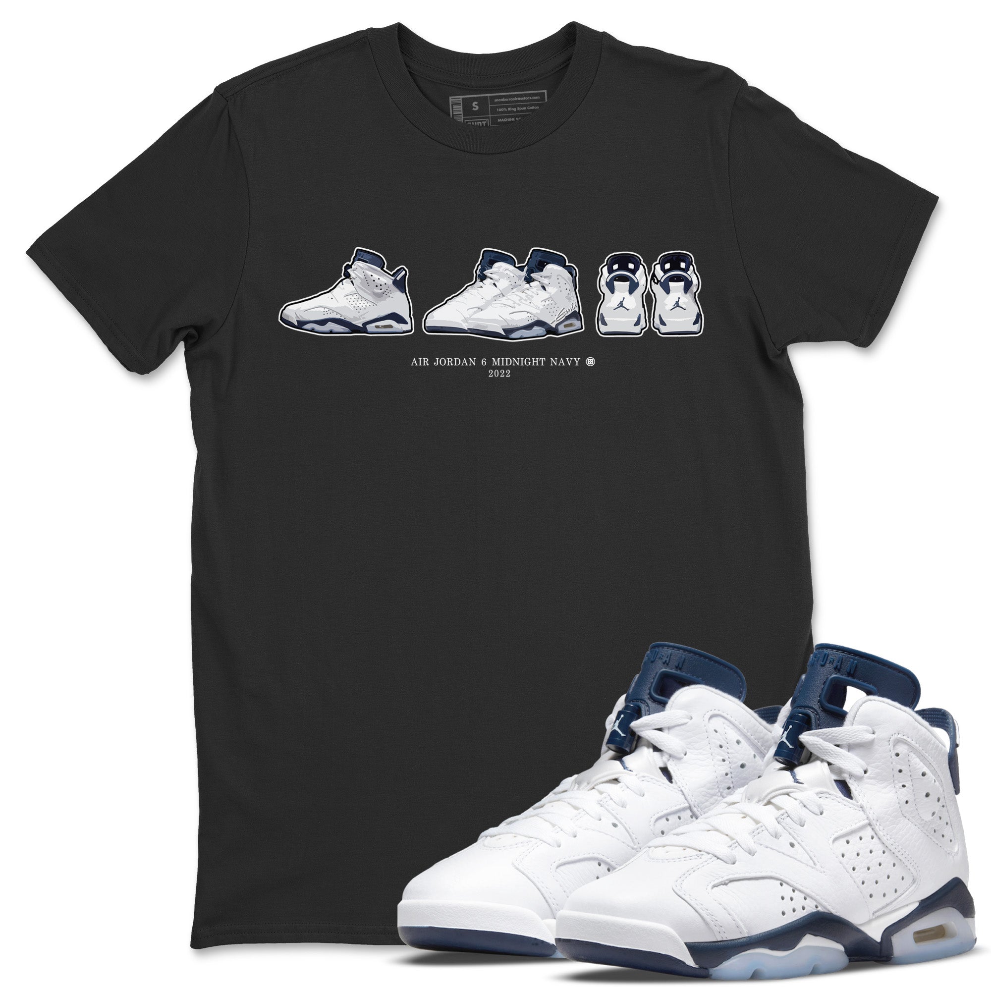 snkmatch Prelude Unisex Tops - Air Jordan 6 Midnight Navy