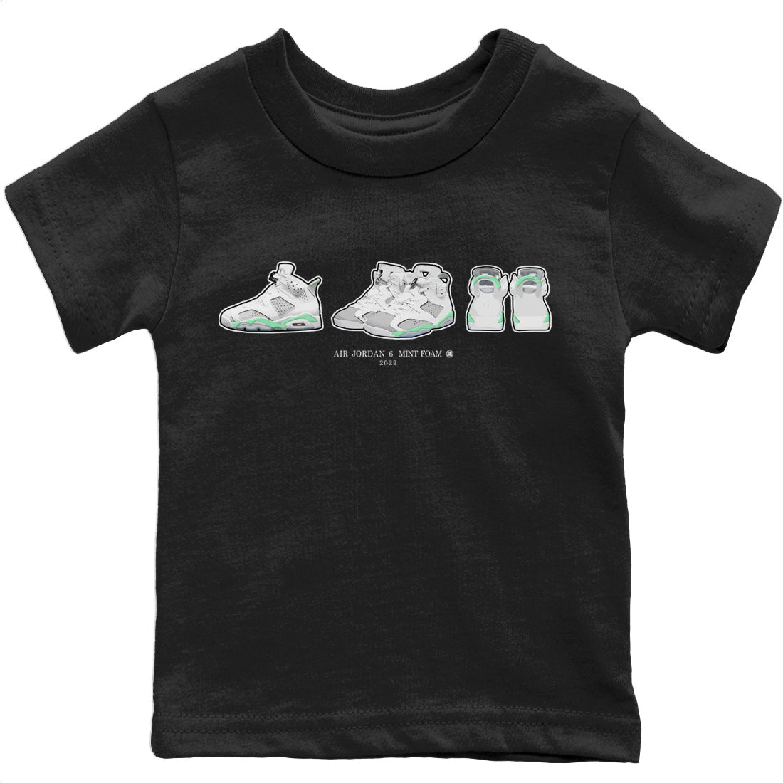 snkmatch Prelude Kids Tops - Air Jordan 6 Mint Foam