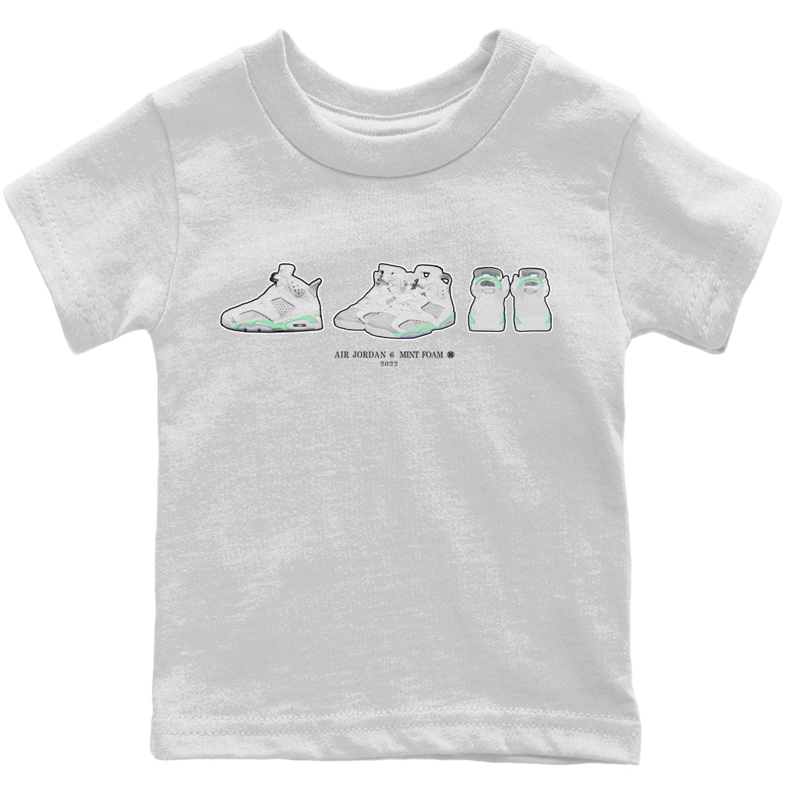 snkmatch Prelude Kids Tops - Air Jordan 6 Mint Foam