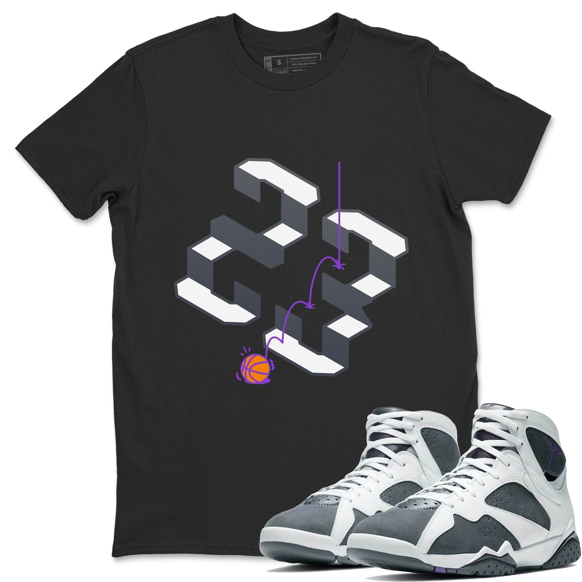 Steps Unisex Tops - Air Jordan 7 Flint