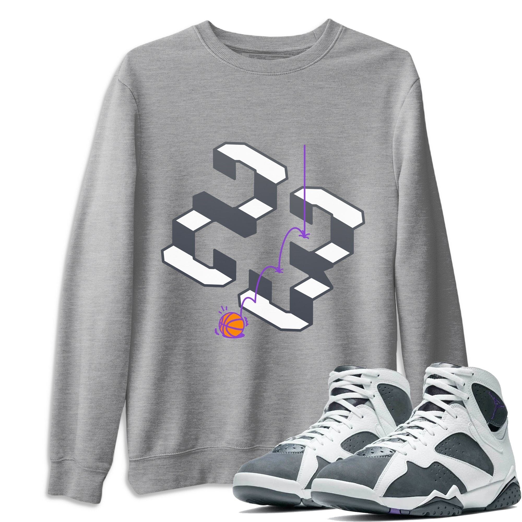 Steps Unisex Tops - Air Jordan 7 Flint