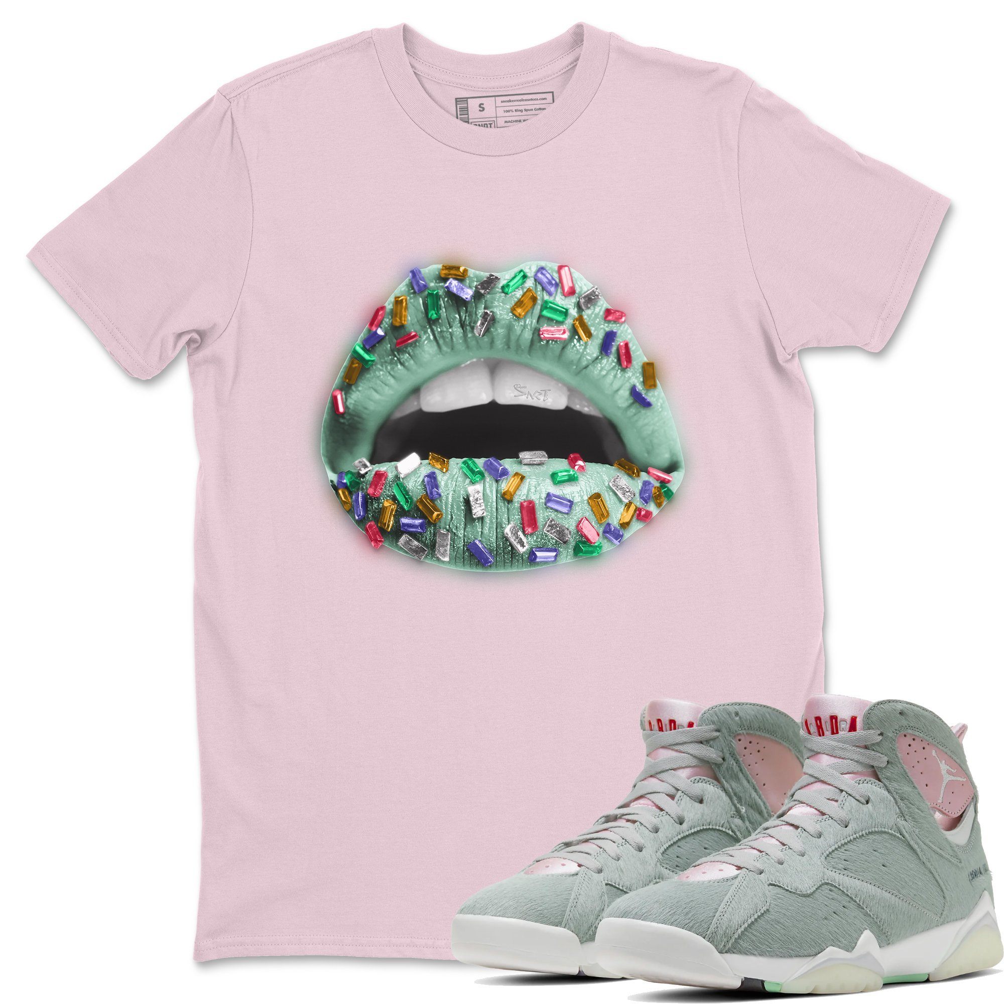 Laips Jewel Unisex Tops - Air Jordan 7 Hare