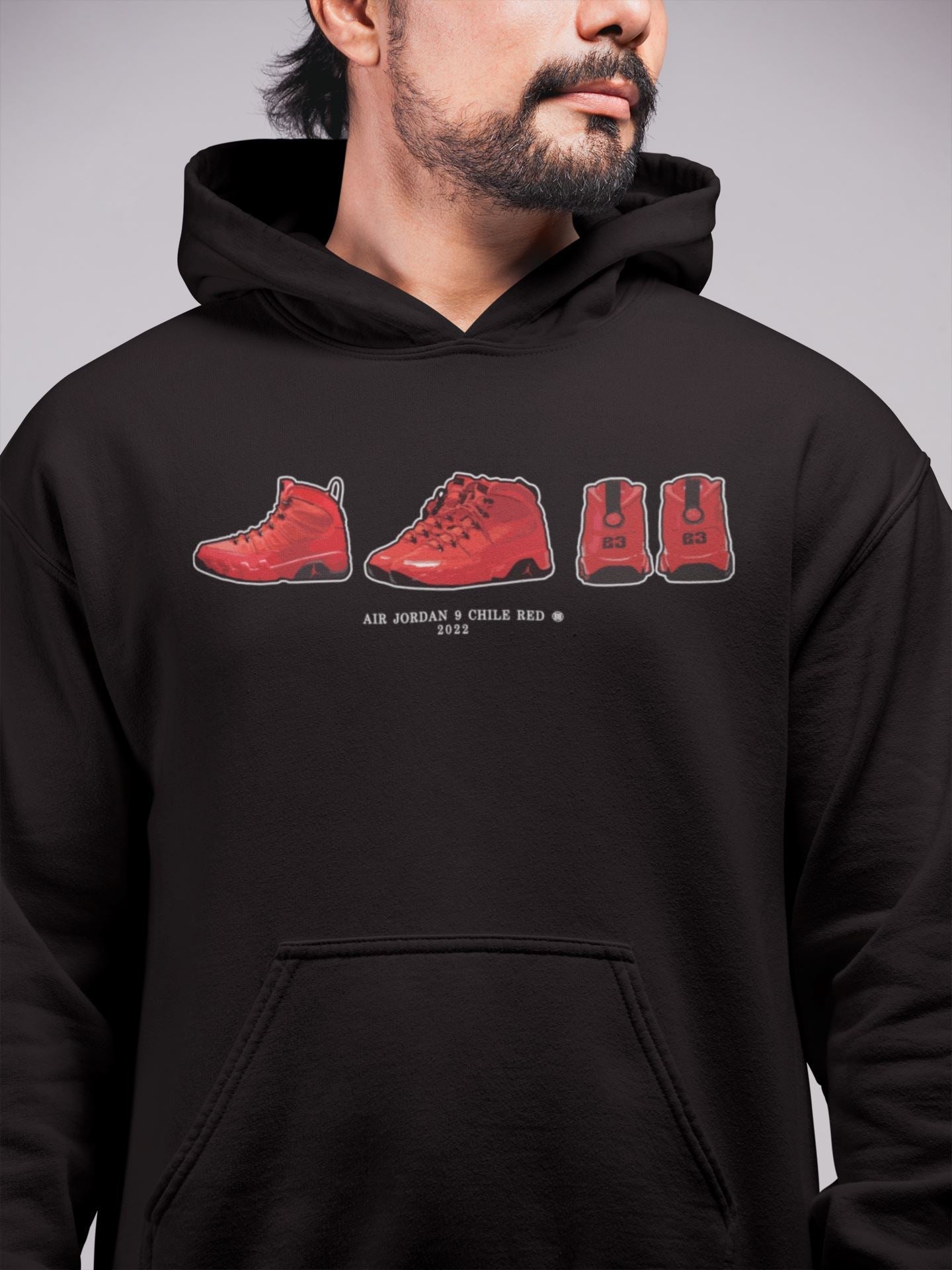 snkmatch Prelude Unisex Tops - Air Jordan 9 Chile Red
