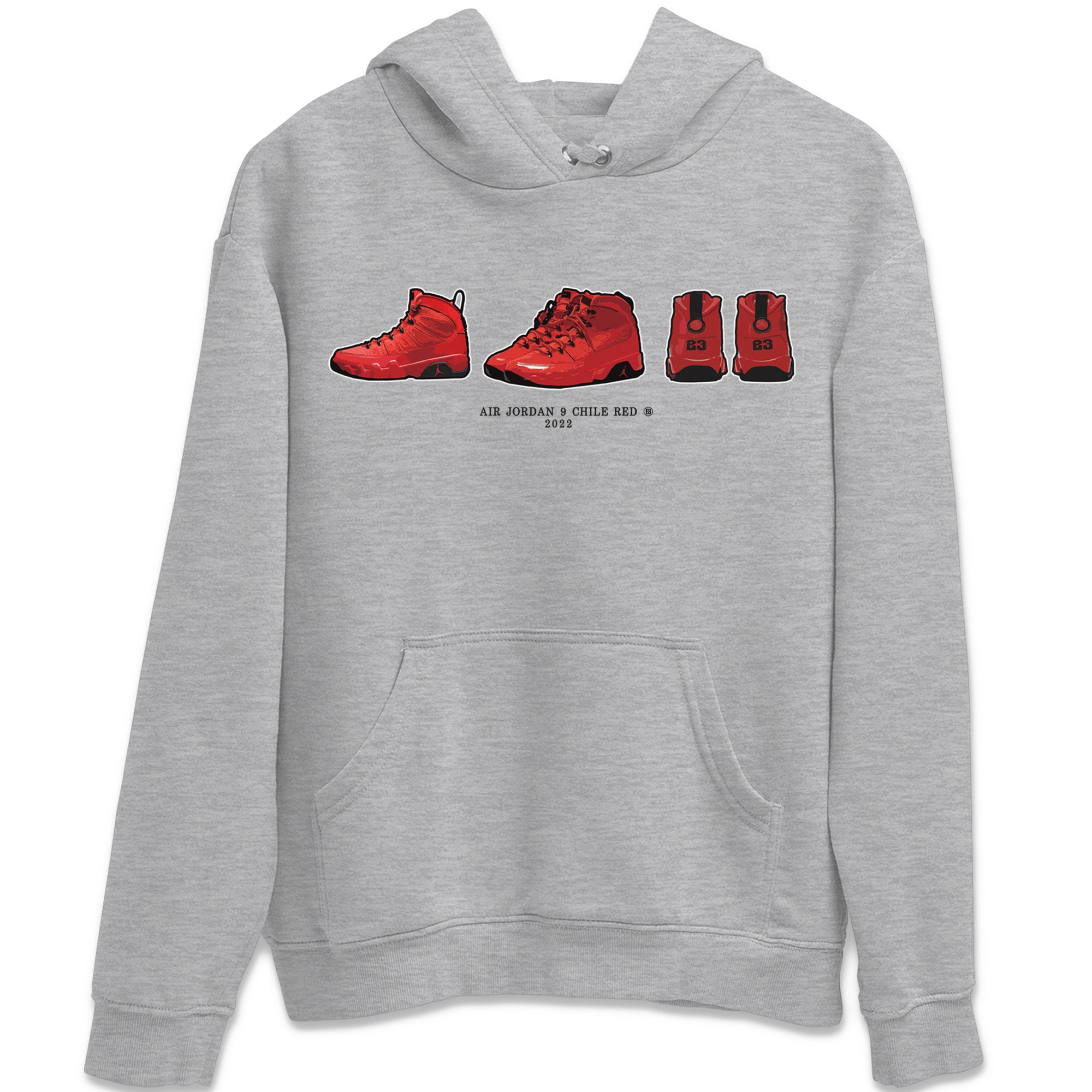 snkmatch Prelude Unisex Tops - Air Jordan 9 Chile Red