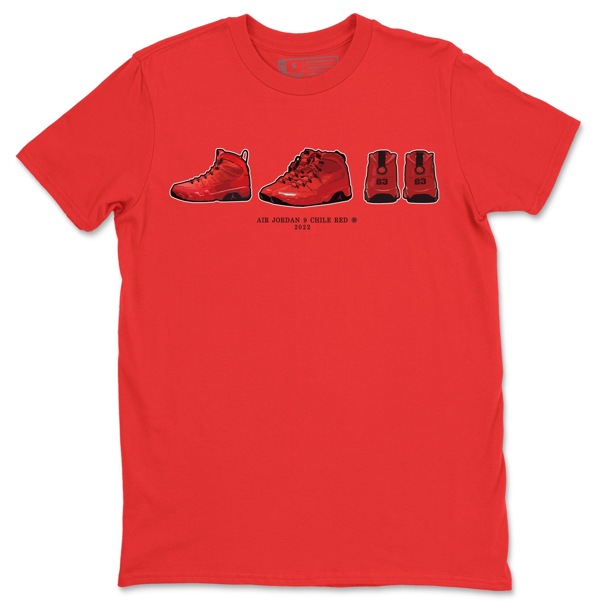 snkmatch Prelude Unisex Tops - Air Jordan 9 Chile Red
