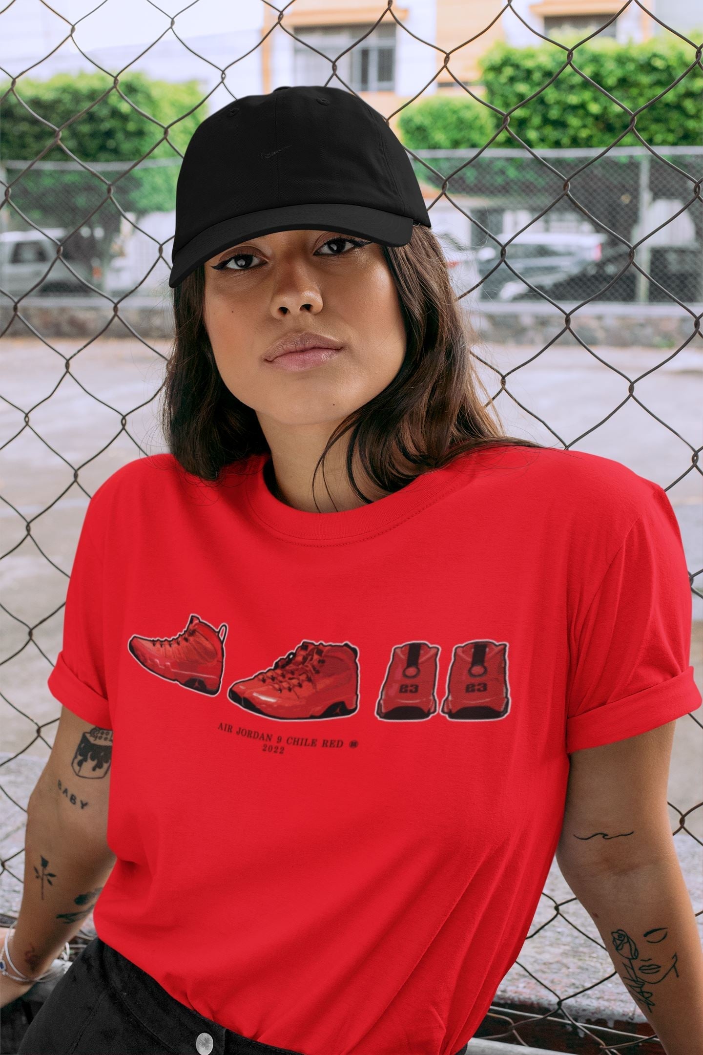 snkmatch Prelude Unisex Tops - Air Jordan 9 Chile Red