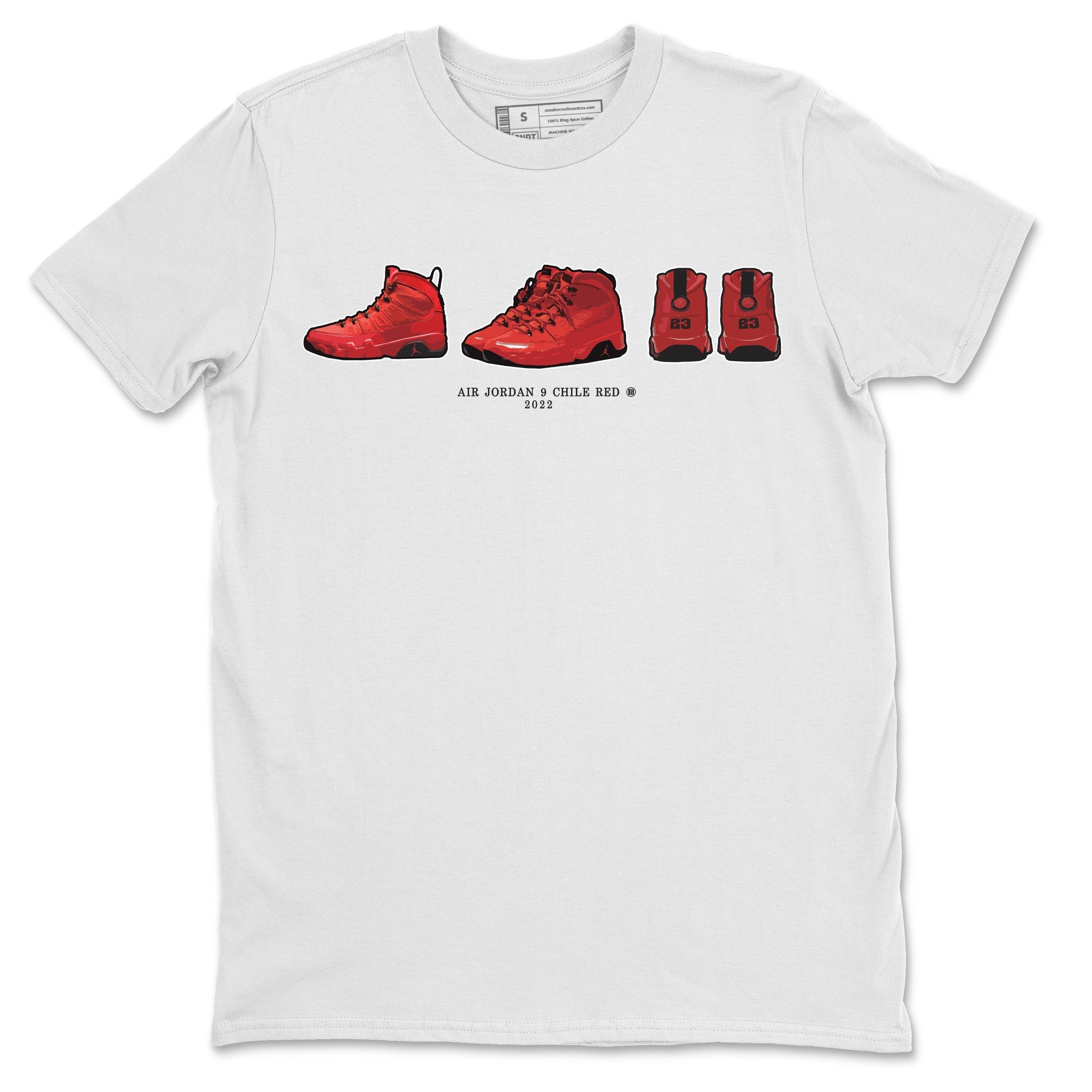 snkmatch Prelude Unisex Tops - Air Jordan 9 Chile Red