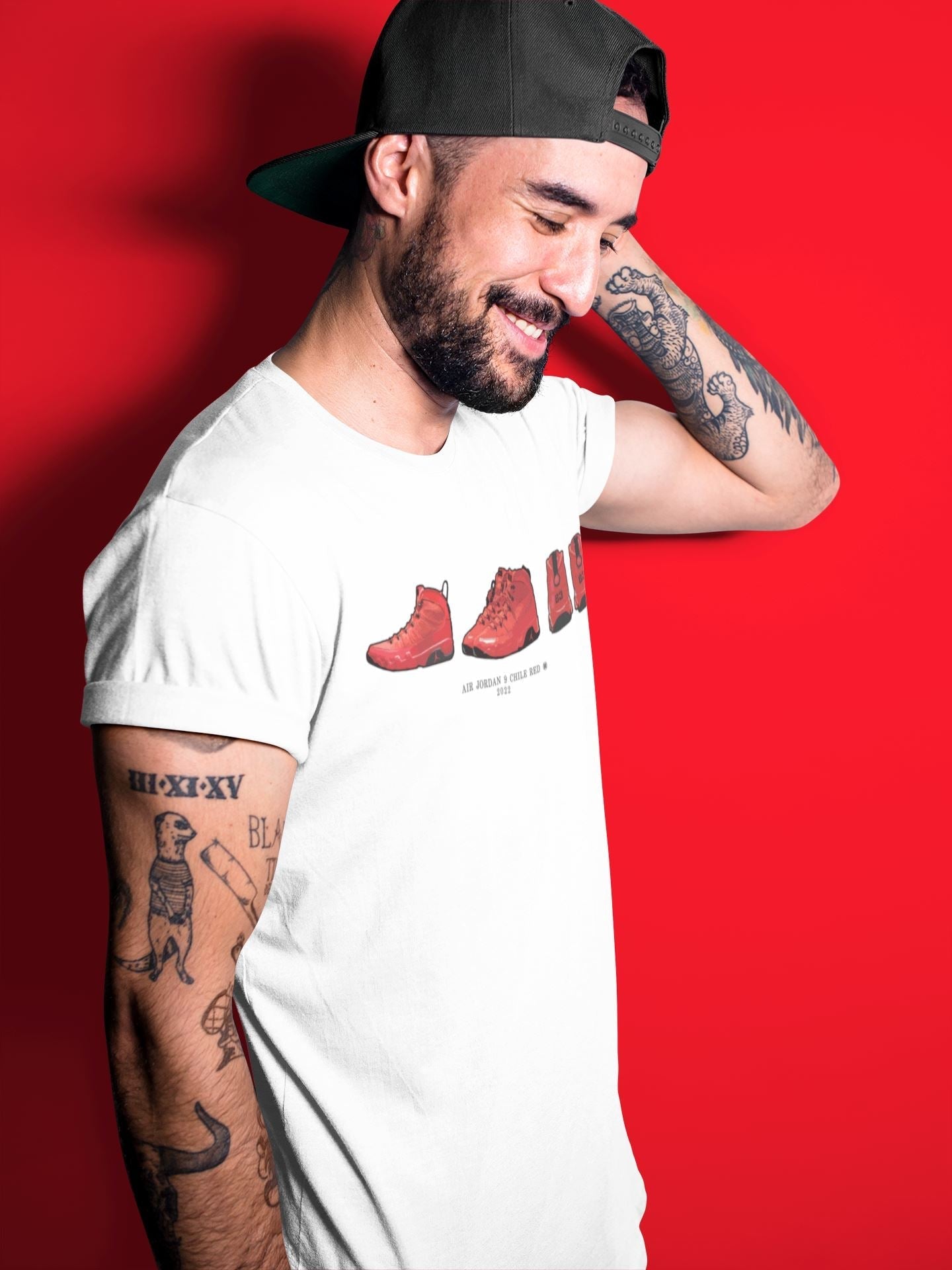 snkmatch Prelude Unisex Tops - Air Jordan 9 Chile Red