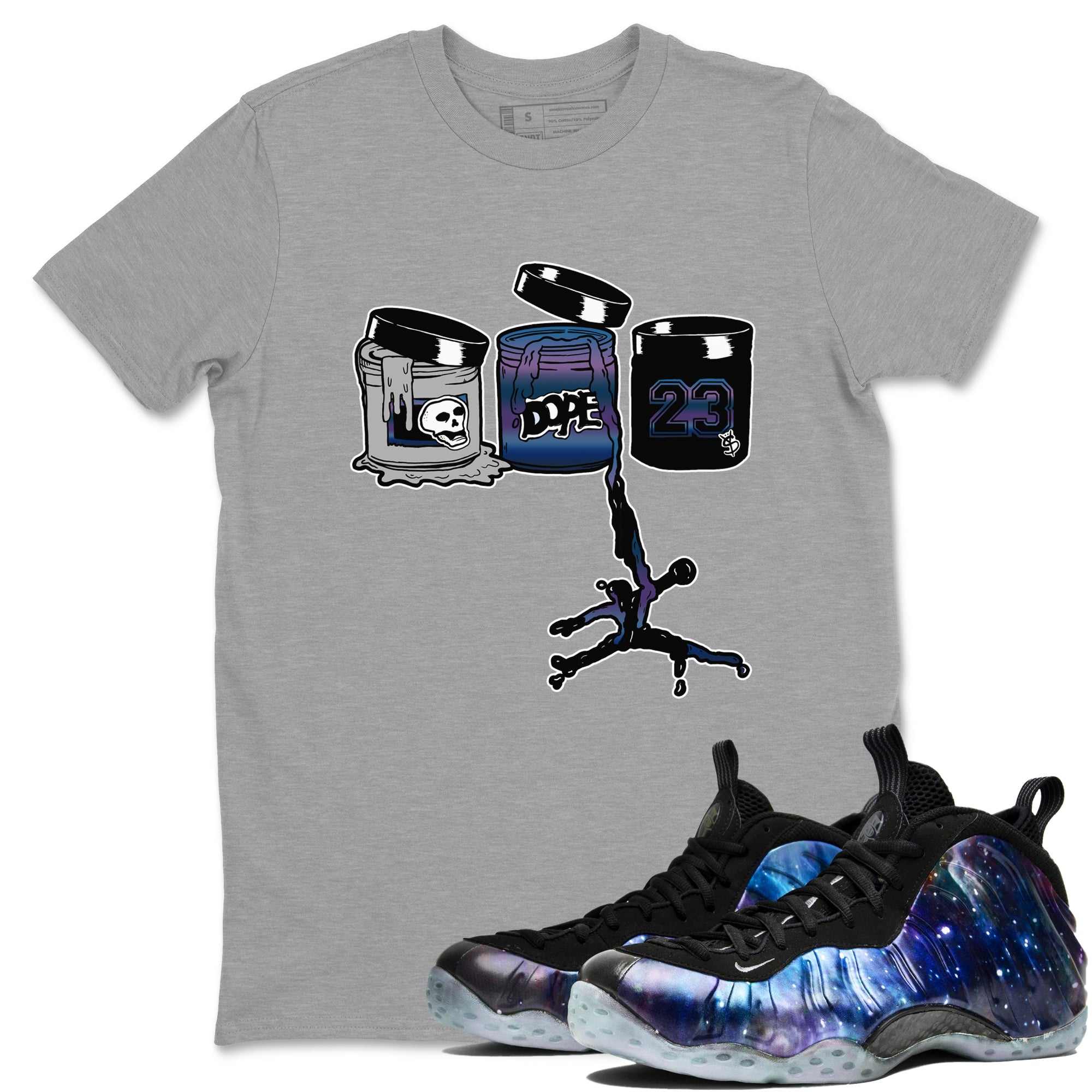 Jordan Paint snkmatch Tees - Air Foamposite One Galaxy