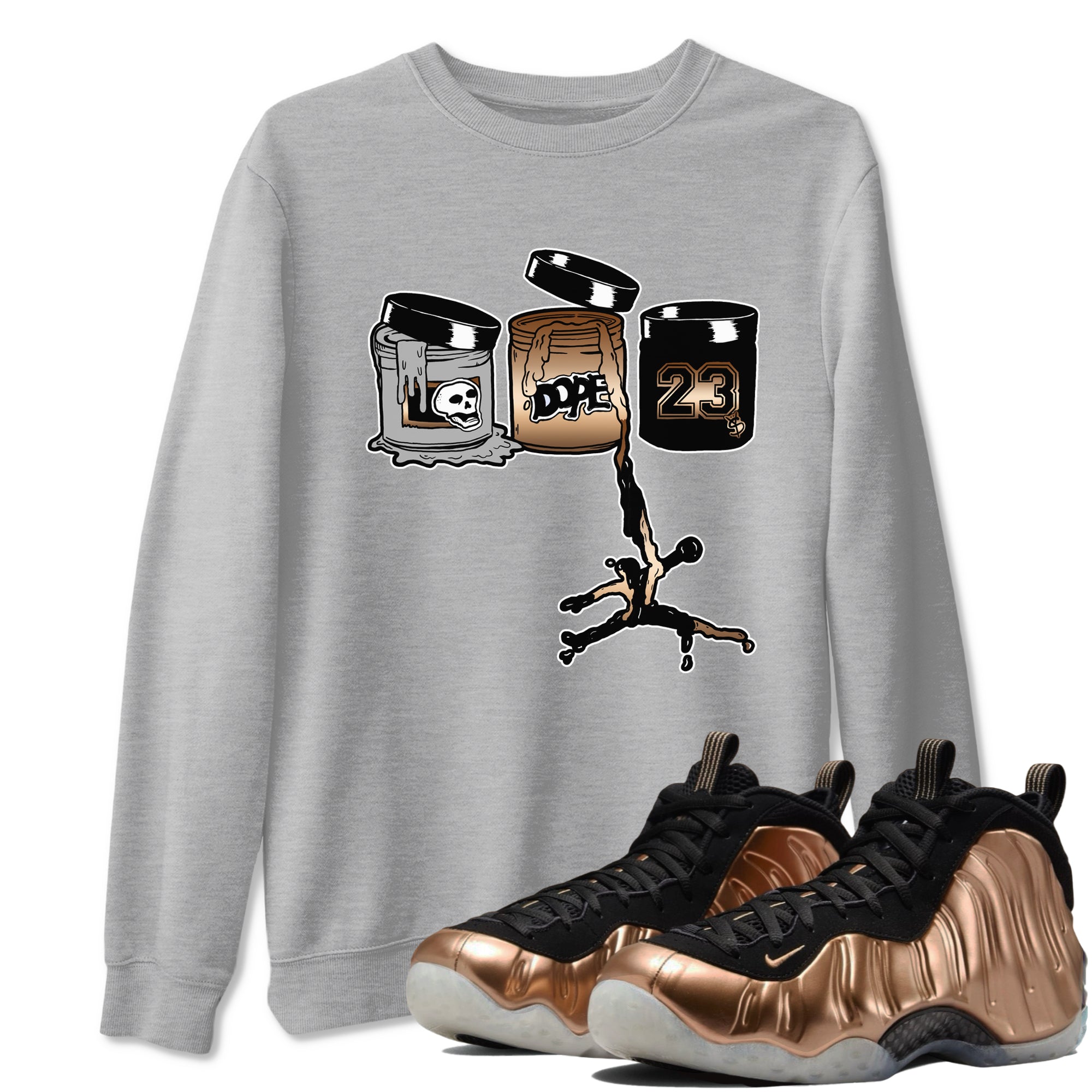 Jordan Paint snkmatch Tees - Air Foamposite One Metallic Copper
